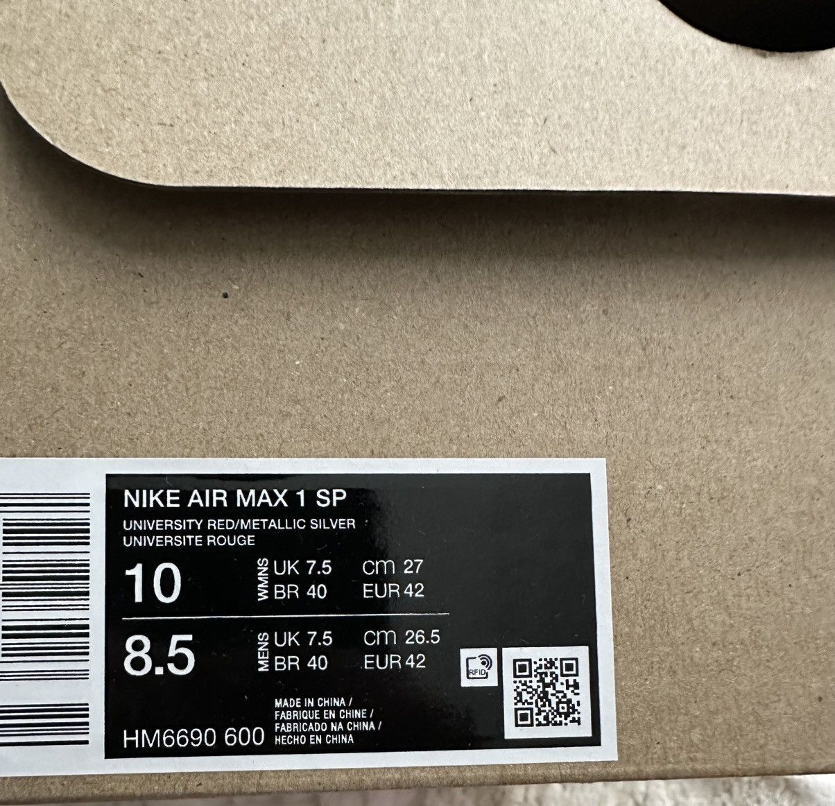 Jacquemus × Nike Nike Air Max 1 '86 x Jacquemus "Mystic Red" Size US 8.5 / IT 38.5 - 7 Thumbnail