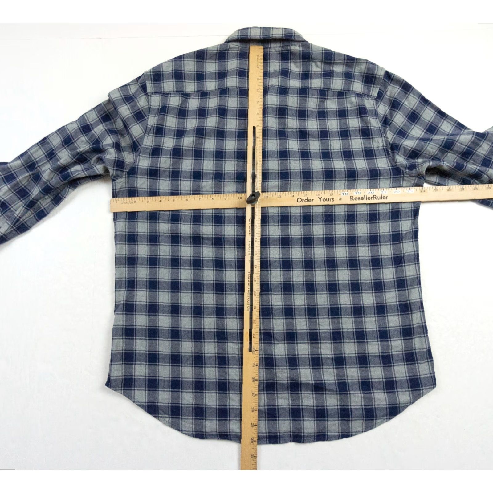 Bonobos Bonobos Men's Stretch Button-Up Shirt Long Sleeve Casual Business Blue Plaid Large - Cotton Spandex, Regular Fit, Preppy Mens Shirts Size US L / EU 52-54 / 3 - 7 Thumbnail