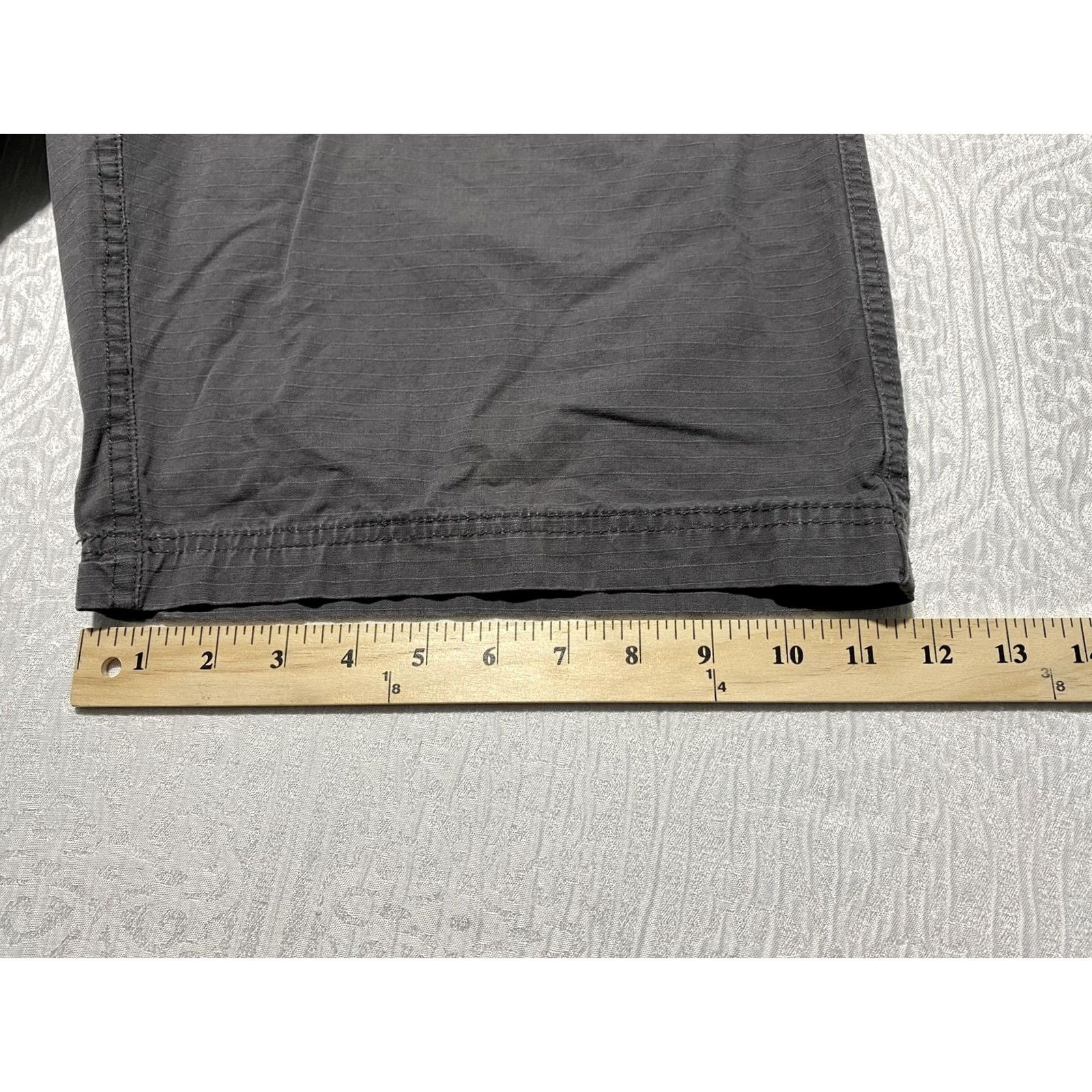 Vintage Ruff Hewn Shorts Mens 34 Gray Chino Canvas Flat Front Pockets Casual Cotton Size US 34 / EU 50 - 7 Thumbnail