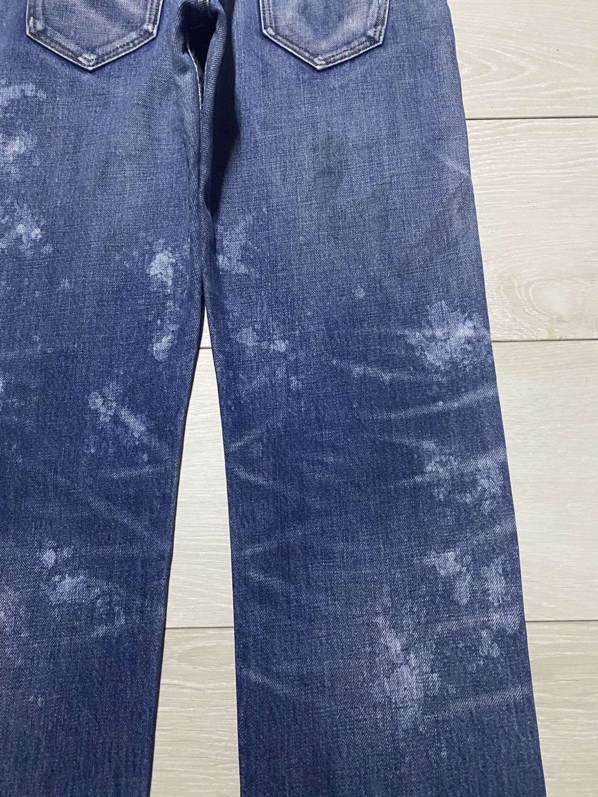 Japanese Brand Japanese Brand RnaSlang Bleach Splatter Slim Fit Jeans Size US 33 - 12 Thumbnail