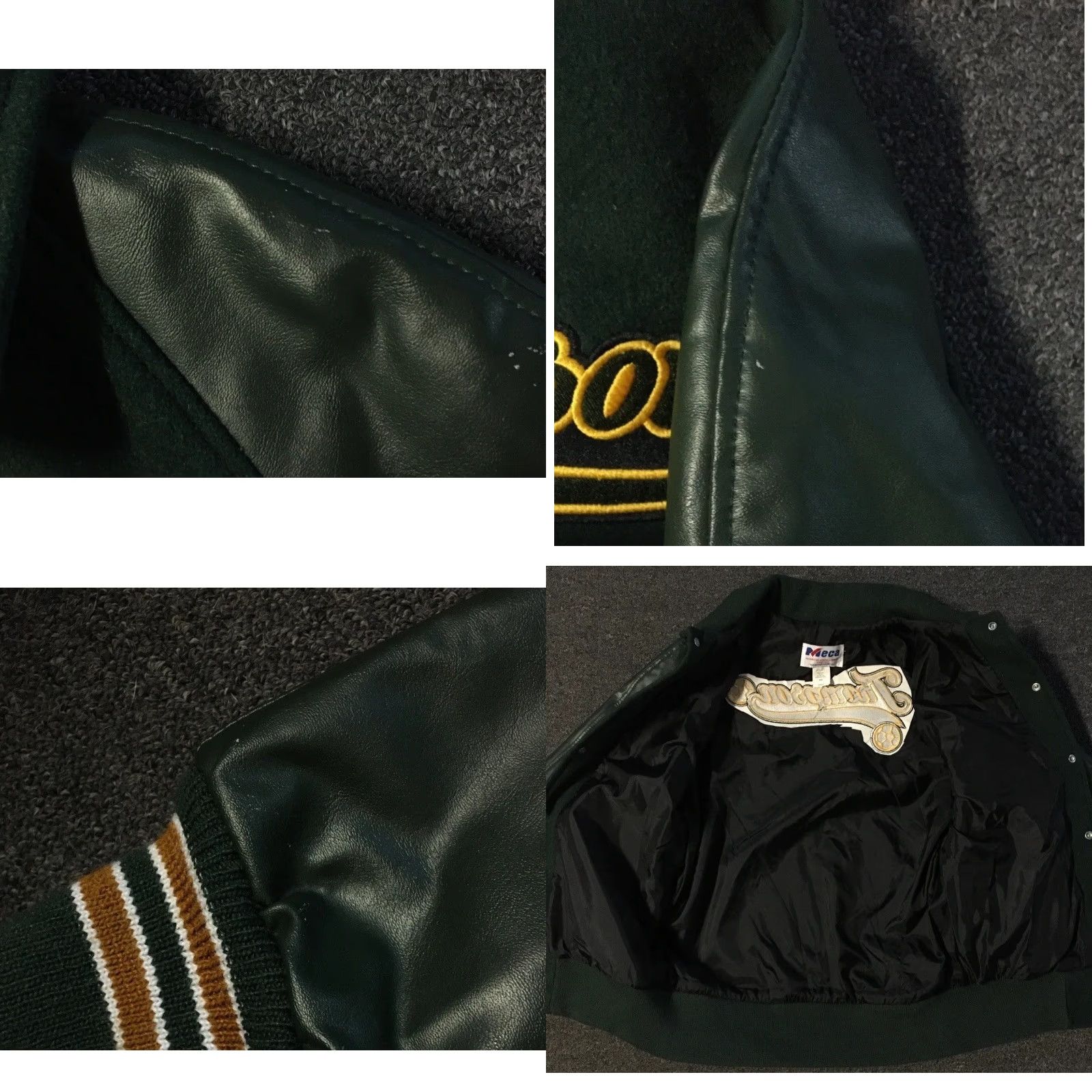 Vintage Vtg 90s Varsity Letterman Jacket S USA School Track Football PE Grunge 80s Size US S / EU 44-46 / 1 - 8 Thumbnail