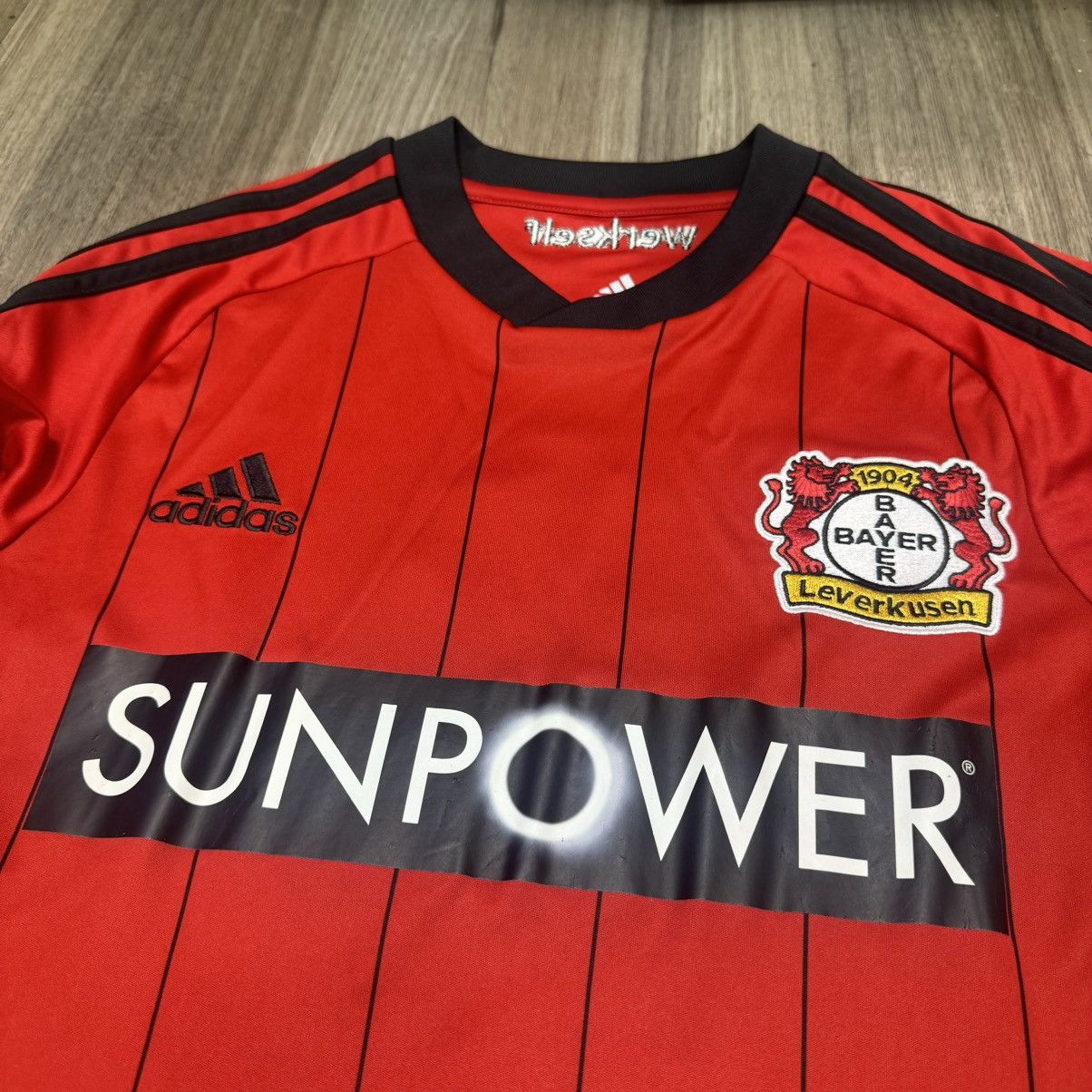 Adidas Leverkusen 12/13 home shirt #9 Schurrle Size US S / EU 44-46 / 1 - 3 Thumbnail