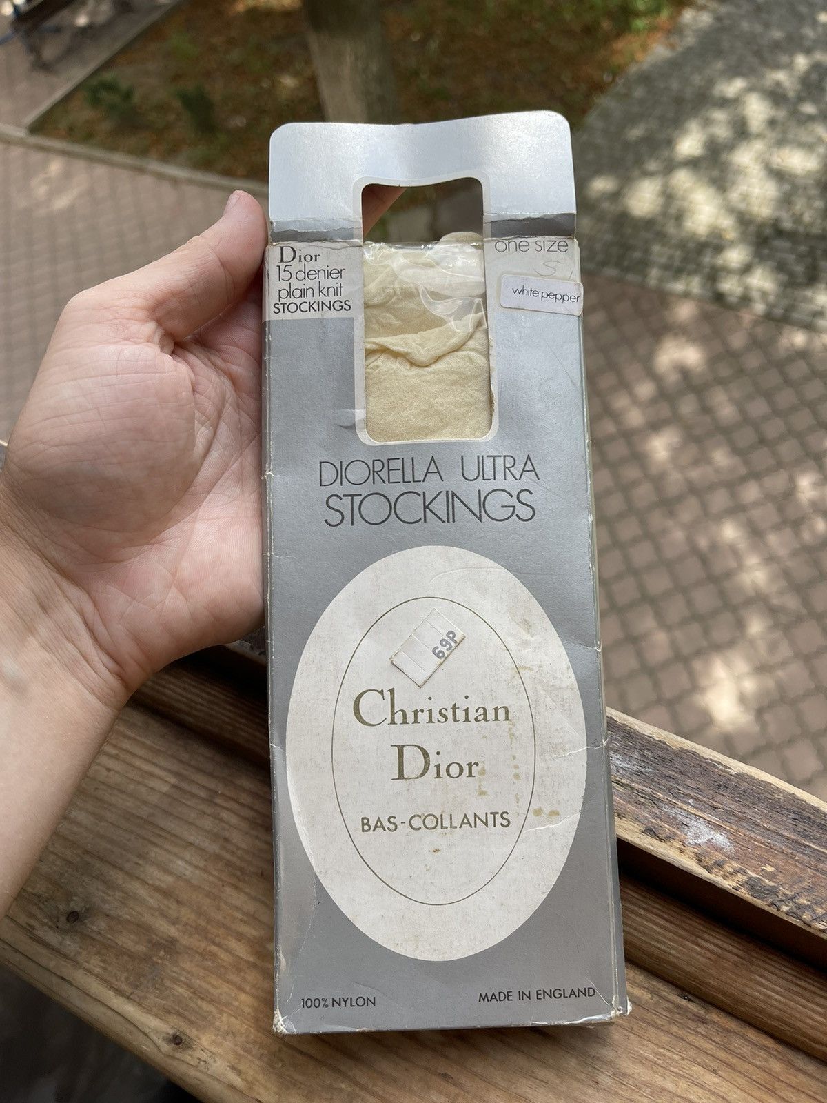 Dior × Vintage Vintage Christian Dior socks, sheer stoking 80-90s Size ONE SIZE - 1 Thumbnail