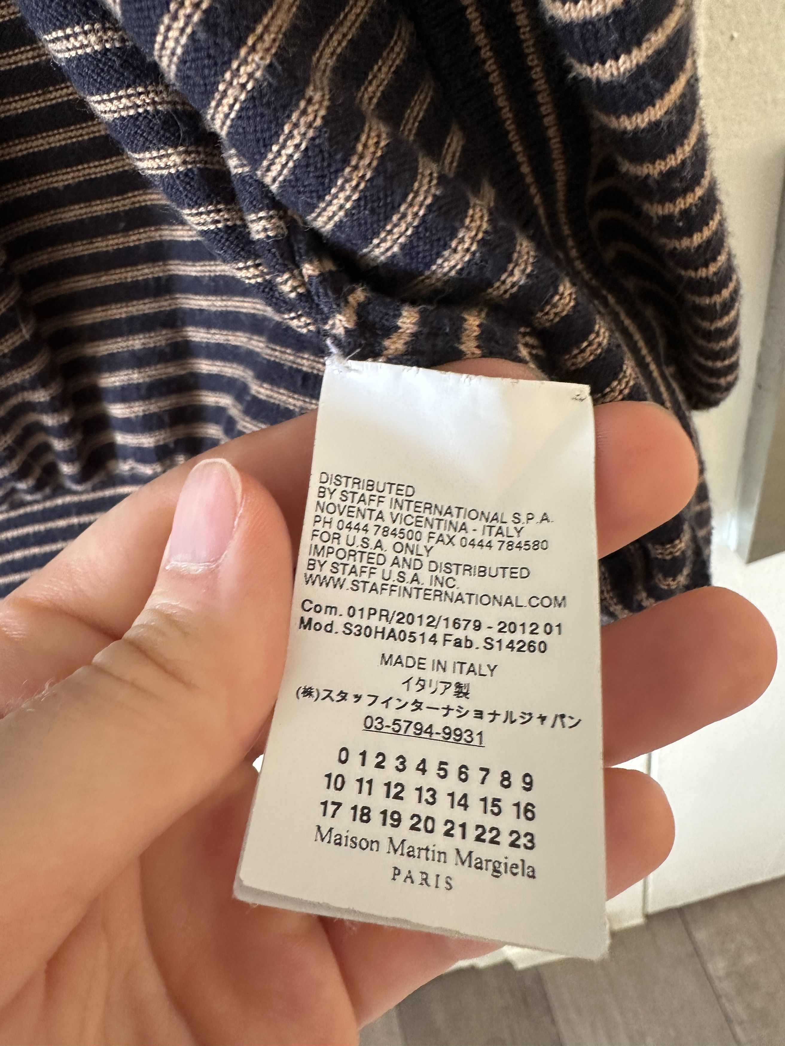 Maison Margiela Maison Margiela Striped Cardigan Size US S / EU 44-46 / 1 - 3 Thumbnail