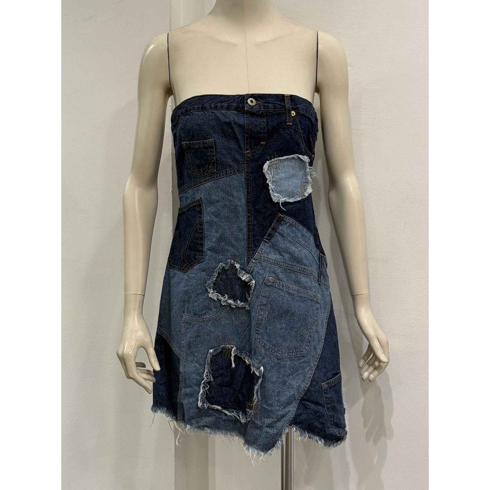 Dolce & Gabbana 2000s Dolce & Gabbana patchwork mini dress Size M / US 6-8 / IT 42-44 - 4 Thumbnail