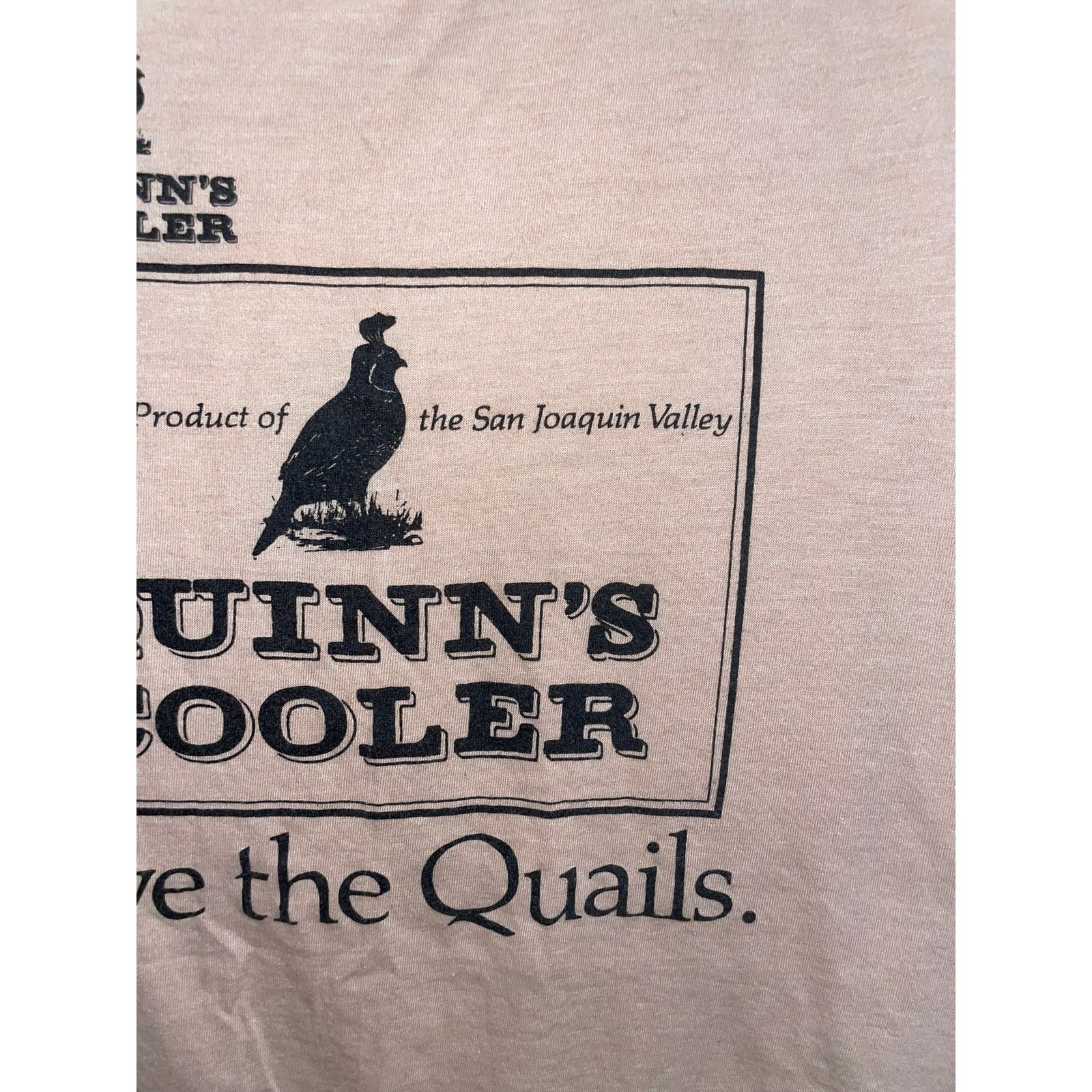Hanes Vintage Quinns Cooler Shirt Save Quails San Joaquin Valley L Size US XL / EU 56 / 4 - 3 Thumbnail