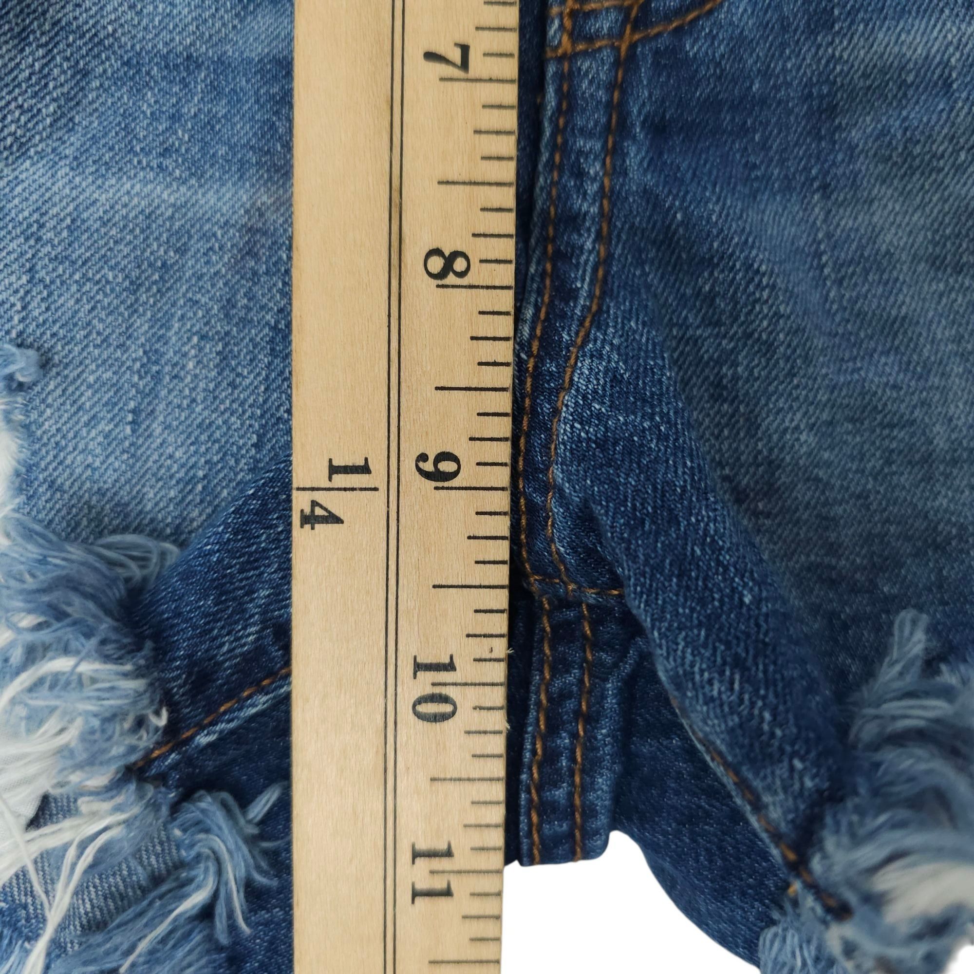 American Eagle Outfitters American Eagle Vintage Hi Rise Festival Denim Shorts Womens Size 27" / US 4 / IT 40 - 13 Thumbnail
