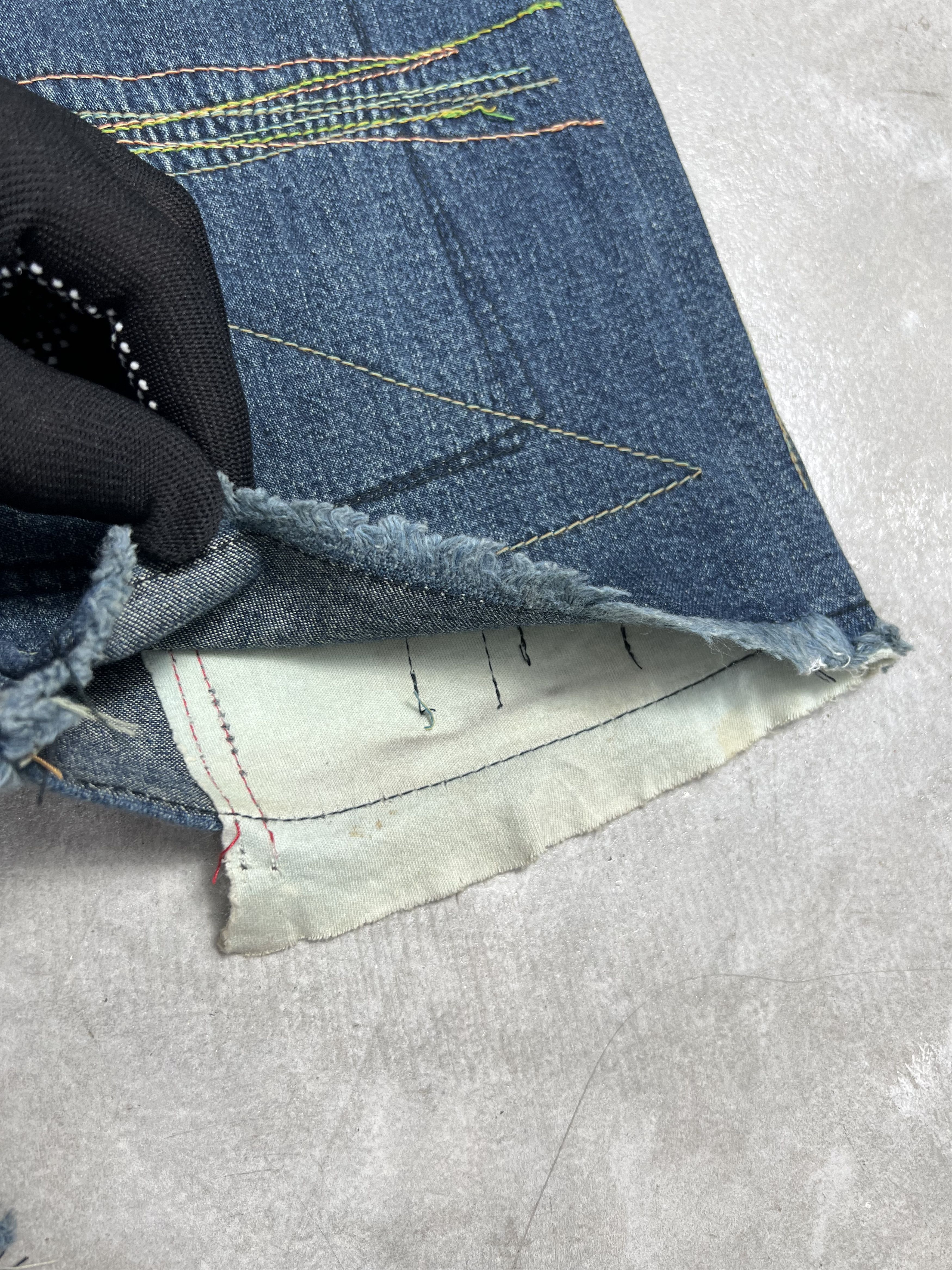 Hysteric Glamour Vtg Kinky Jeans HYSTERIC GLAMOUR Embroidered Denim GTMPT540 Size 25" / US 0 / IT 36 - 7 Thumbnail