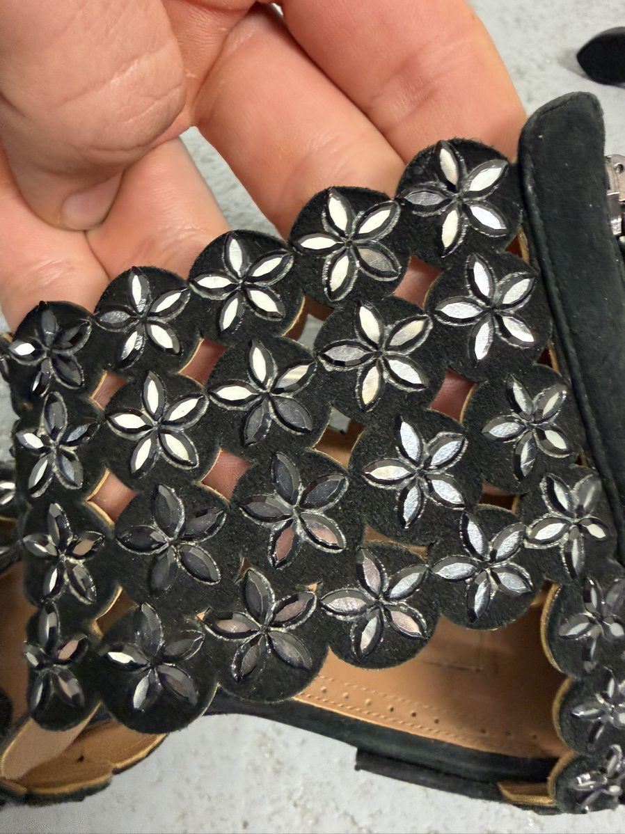 Alaia Alaïla Black Suede Gladiator Sandals Size US 7 / IT 37 - 11 Thumbnail