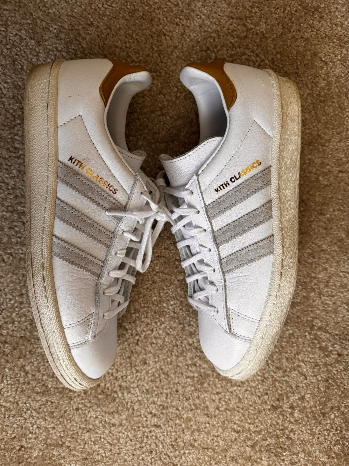 Adidas × Kith Kith Adidas campus white mango Size US 9 / EU 42 - 1 Thumbnail