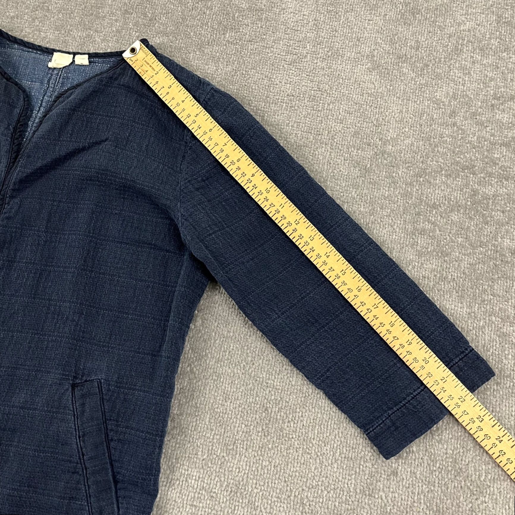 Eileen Fisher Eileen Fisher Womens Medium Blue Open Front Jacket Pockets Casual Regular Fit Size M / US 6-8 / IT 42-44 - 5 Thumbnail