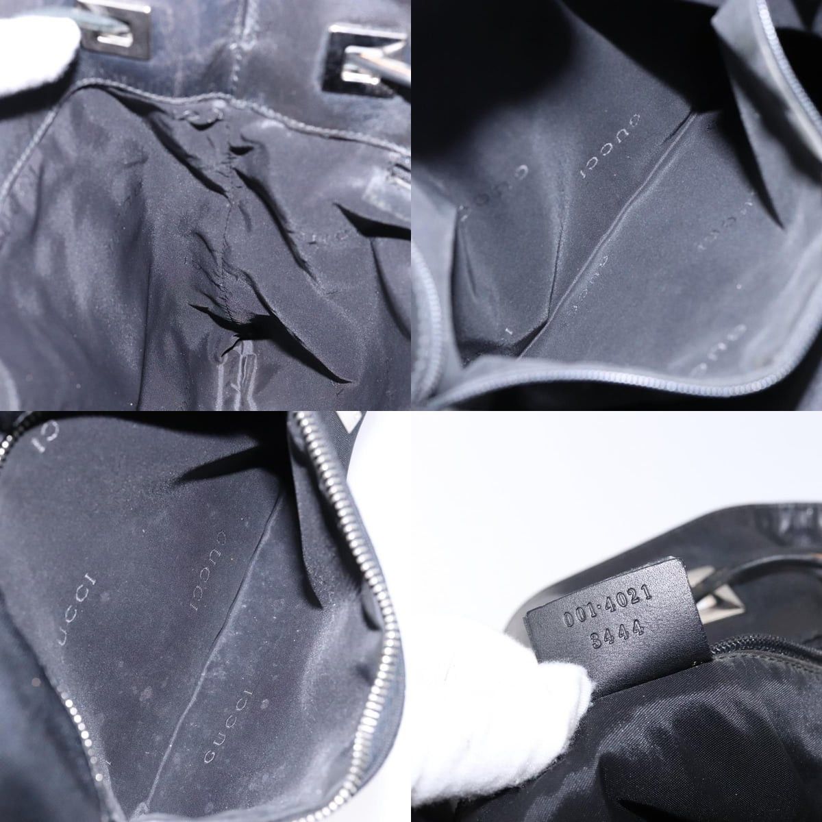 Gucci GUCCI Shoulder Bag Canvas Black Silver 001 001 Size ONE SIZE - 12 Thumbnail