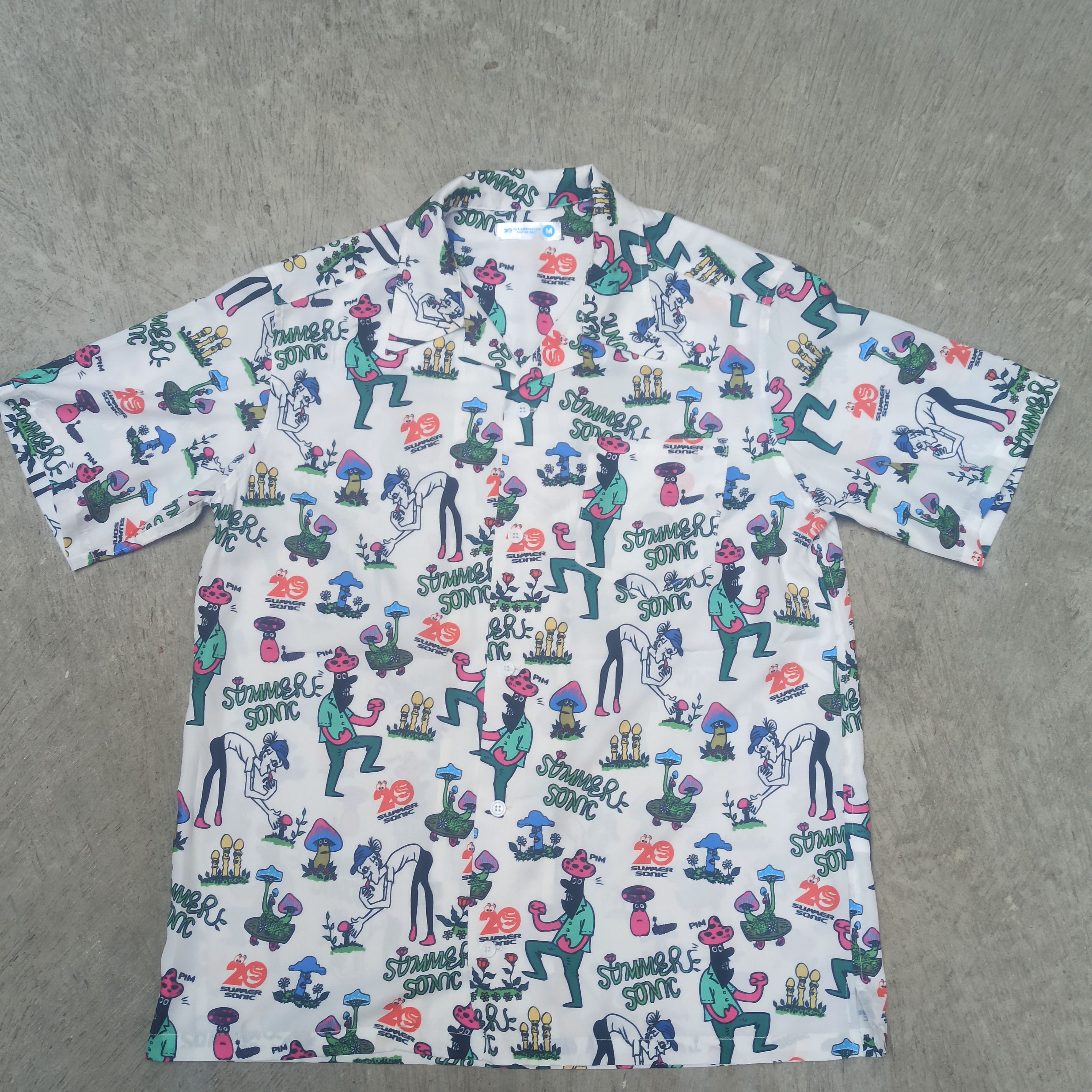 Band Tees × Japanese Brand Summer Sonic Open Collar Hawaiian Shirt Aniversary 20th Size US M / EU 48-50 / 2 - 3 Thumbnail