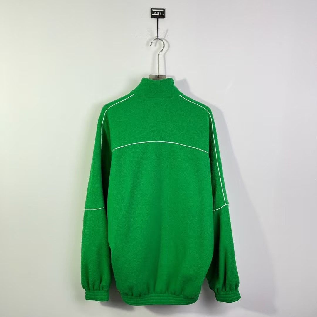 Balenciaga Balenciaga Small Label Green Polar Fleece Zip Jacket 2501-N Size US S / EU 44-46 / 1 - 2 Thumbnail