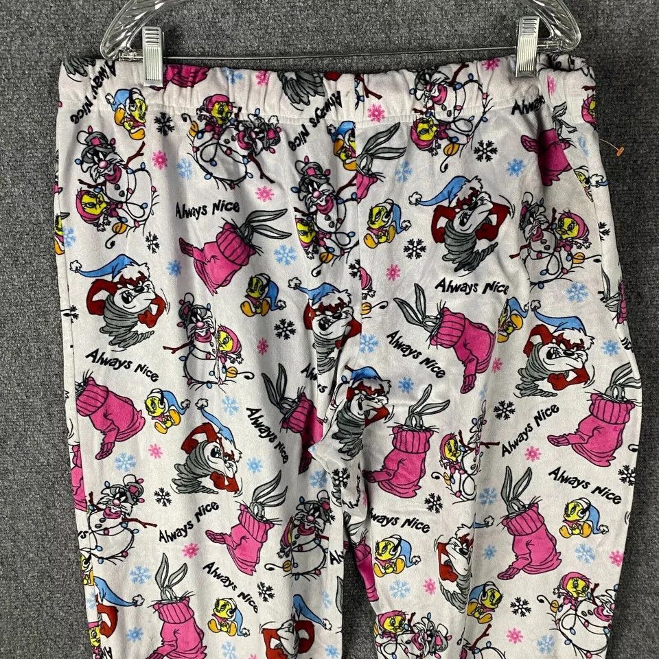 Other Looney Tunes Pajamas Pants Women's 3X 10% Polyester 22W-24W Size 40" / US 18 - 6 Thumbnail