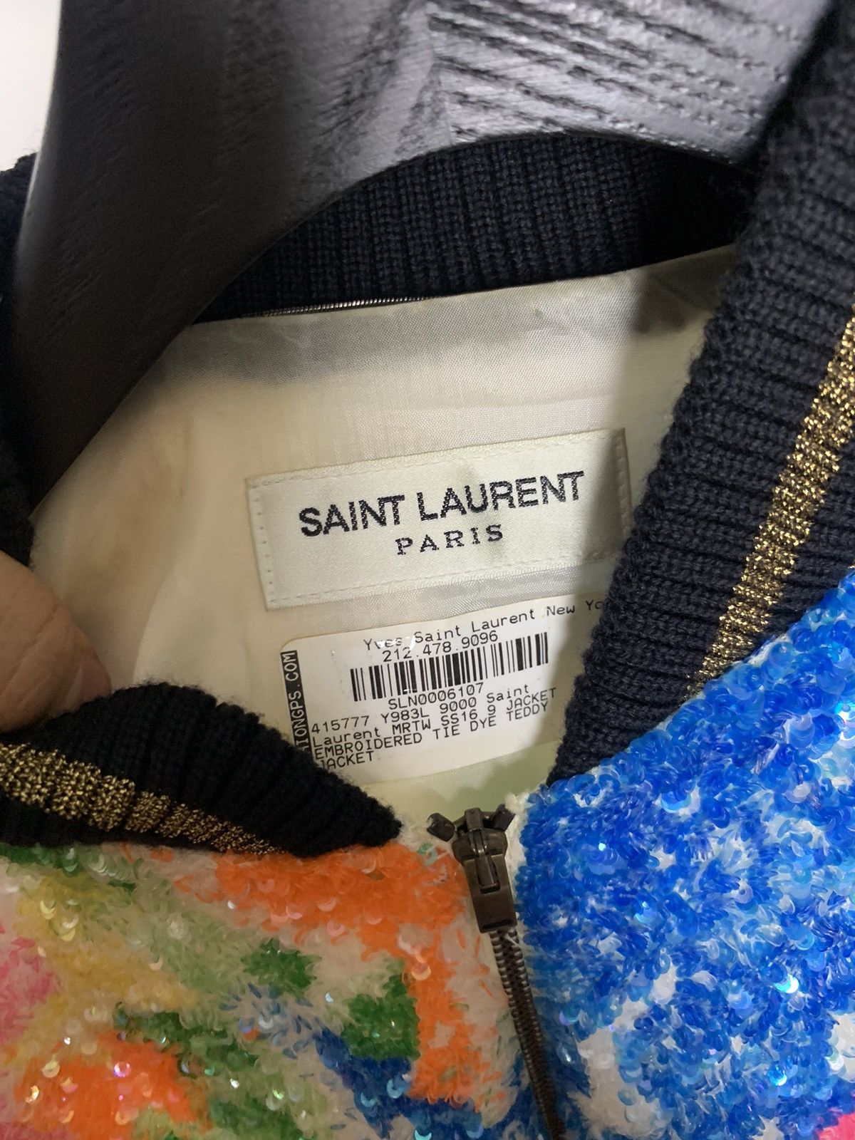 Saint Laurent Paris Saint Laurent 2016SS multi- color sequins bomber jacket Size US S / EU 44-46 / 1 - 5 Thumbnail