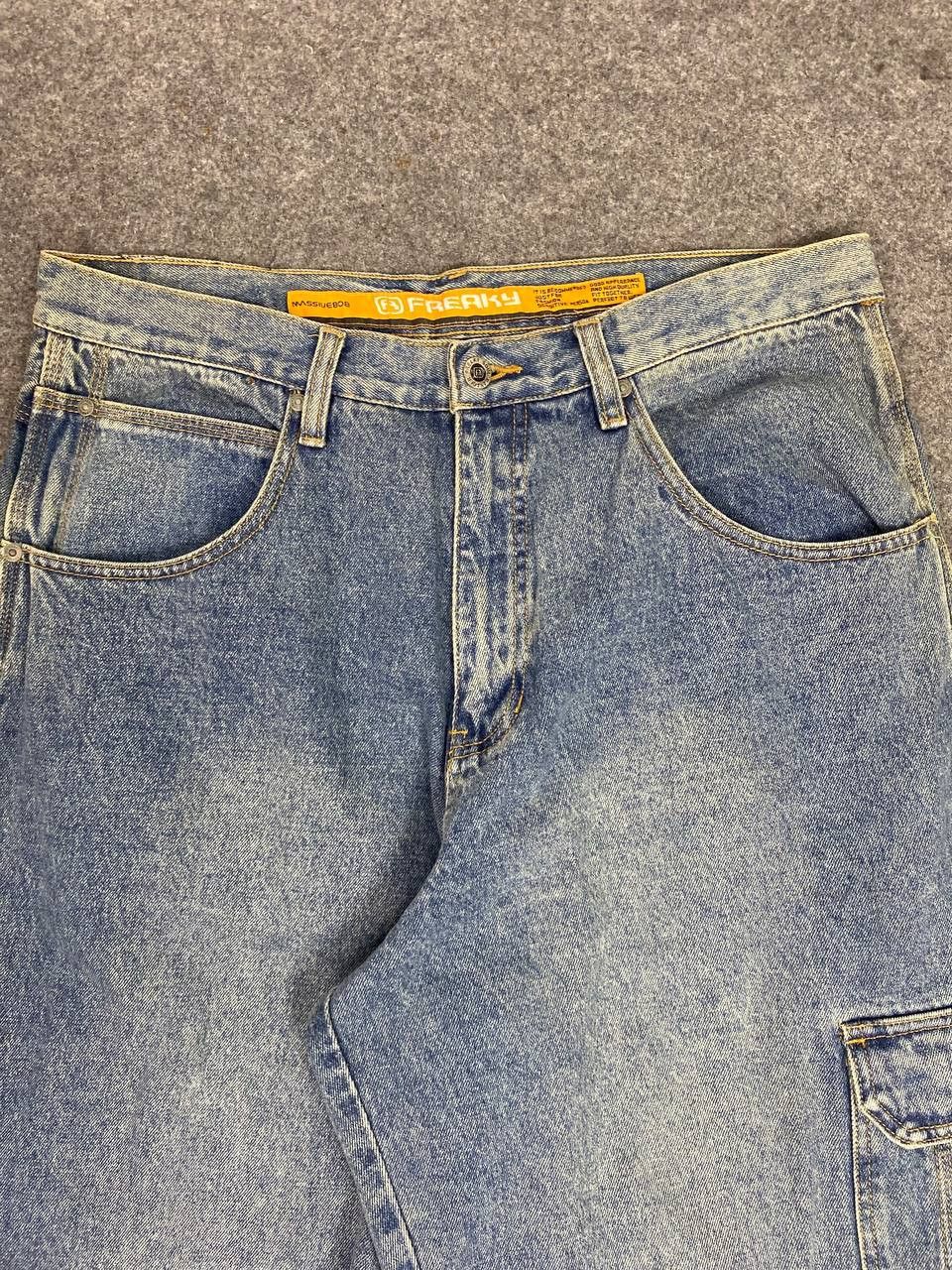 Japanese Brand freaky soul manager baggy denim embroided design Size US 36 / EU 52 - 9 Thumbnail