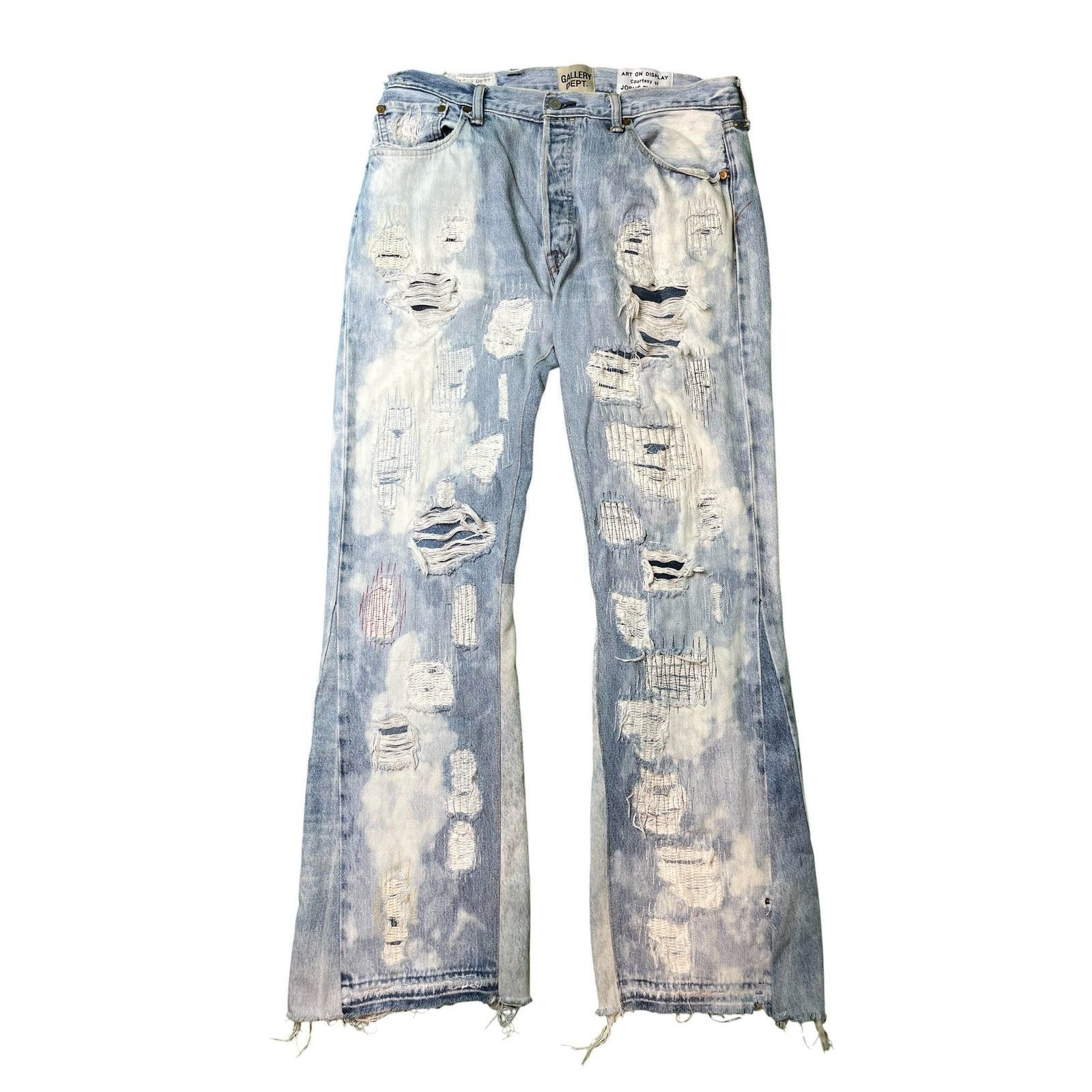 Gallery Dept. Gallery Dept Distressed Flare Denim Size US 34 / EU 50 - 1 Thumbnail