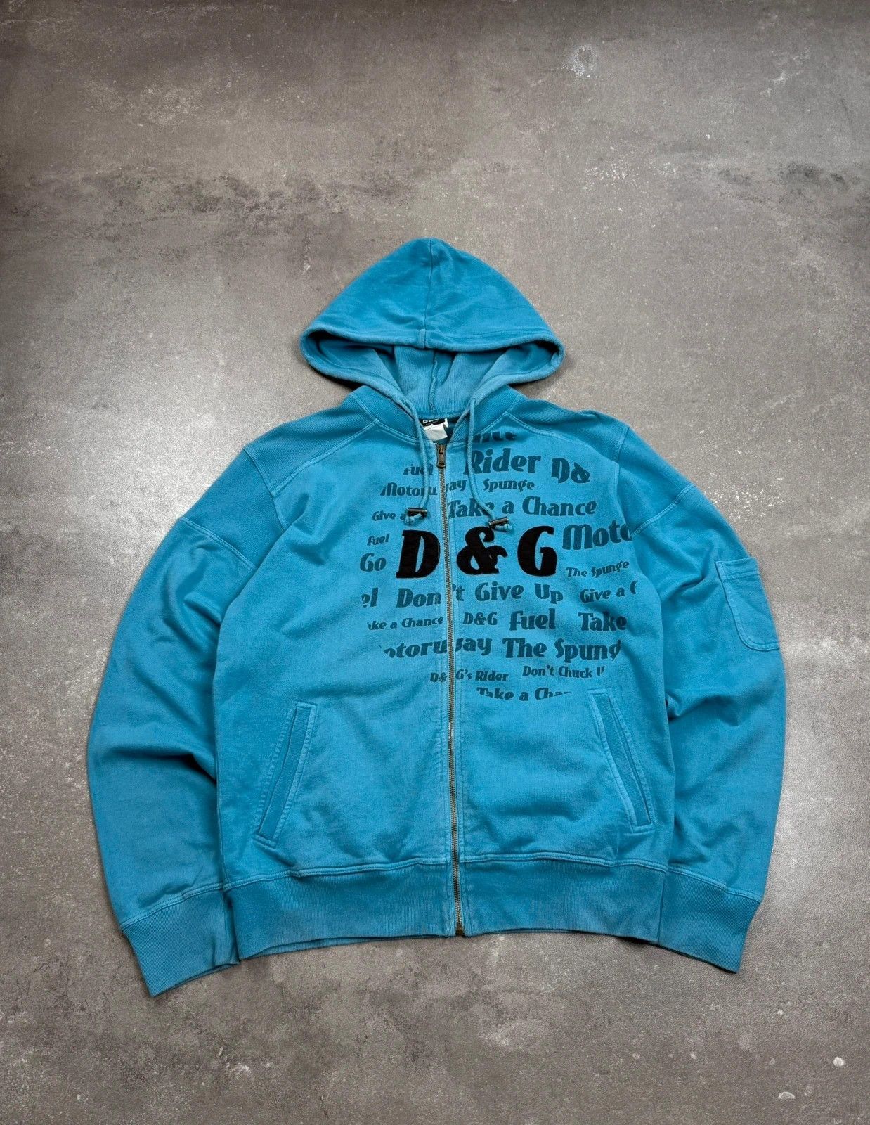 Dolce Gabbana zip hoodie vintage 2000s y2k rap archive