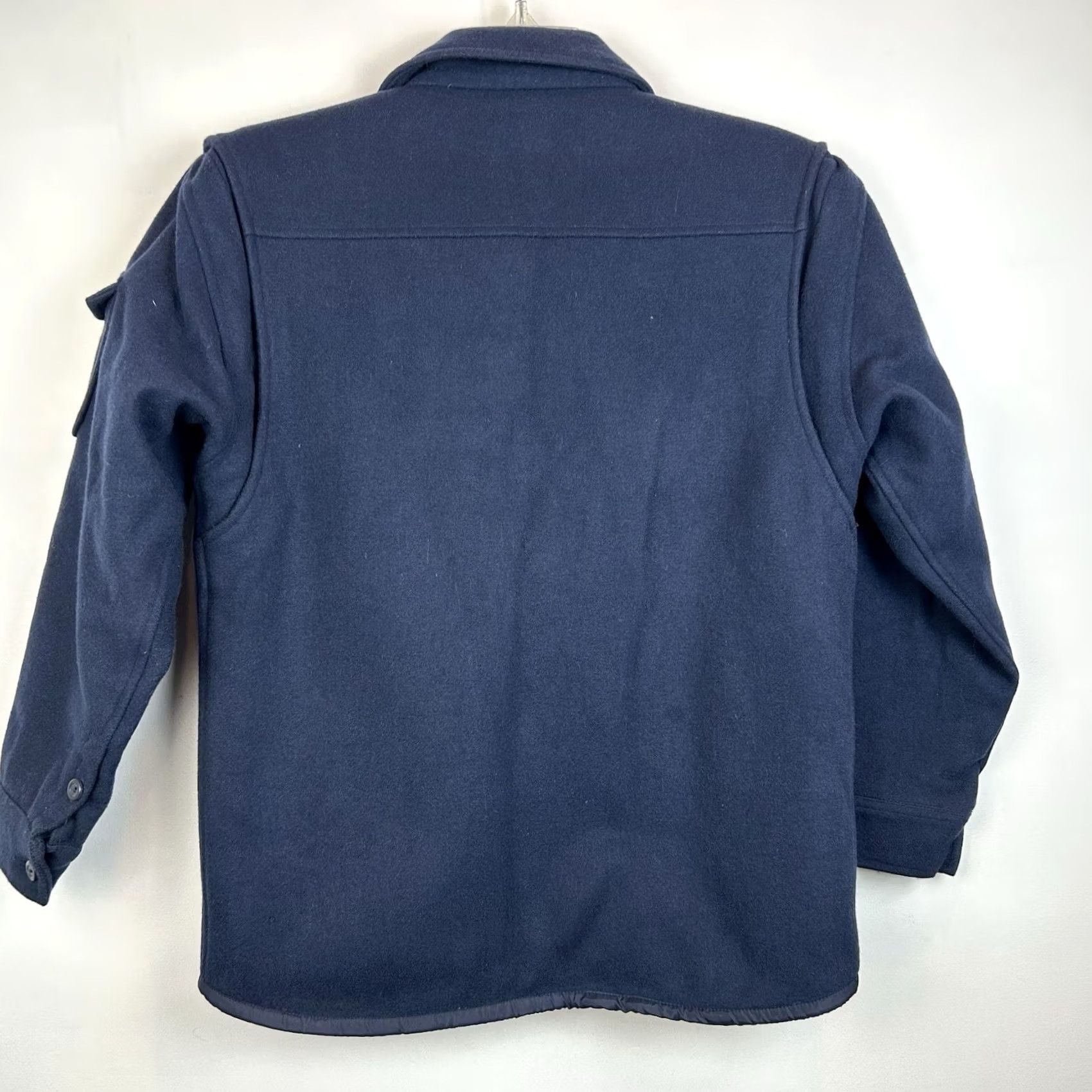 Gap Gap Jacket Womens M Wool Sherpa Lined Button Blue Heavy Chore Barn Read Size M / US 6-8 / IT 42-44 - 2 Thumbnail