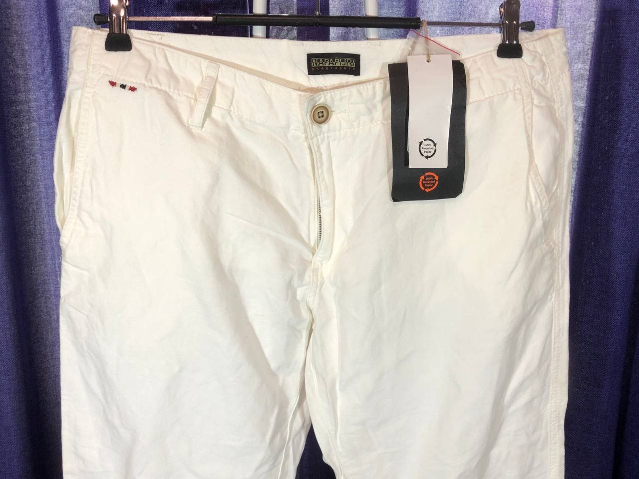 Napapijri × Vintage Napapijri White Chinos Pants Vintage Size US 38 / EU 54 - 3 Thumbnail