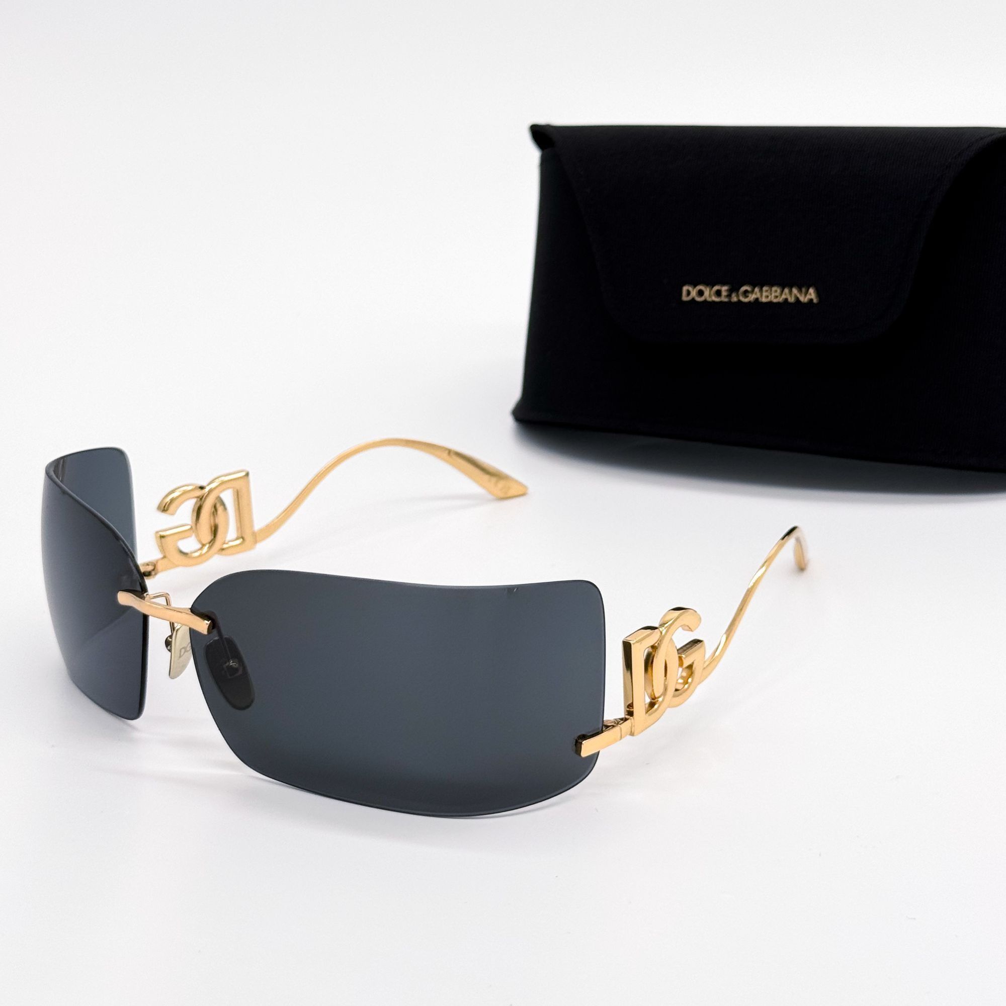 Dolce & Gabbana NEW DG2319 02/87 DOLCE&GABBANA GOLD SHIELD SUNGLASSES DG2319 Size ONE SIZE - 2 Thumbnail