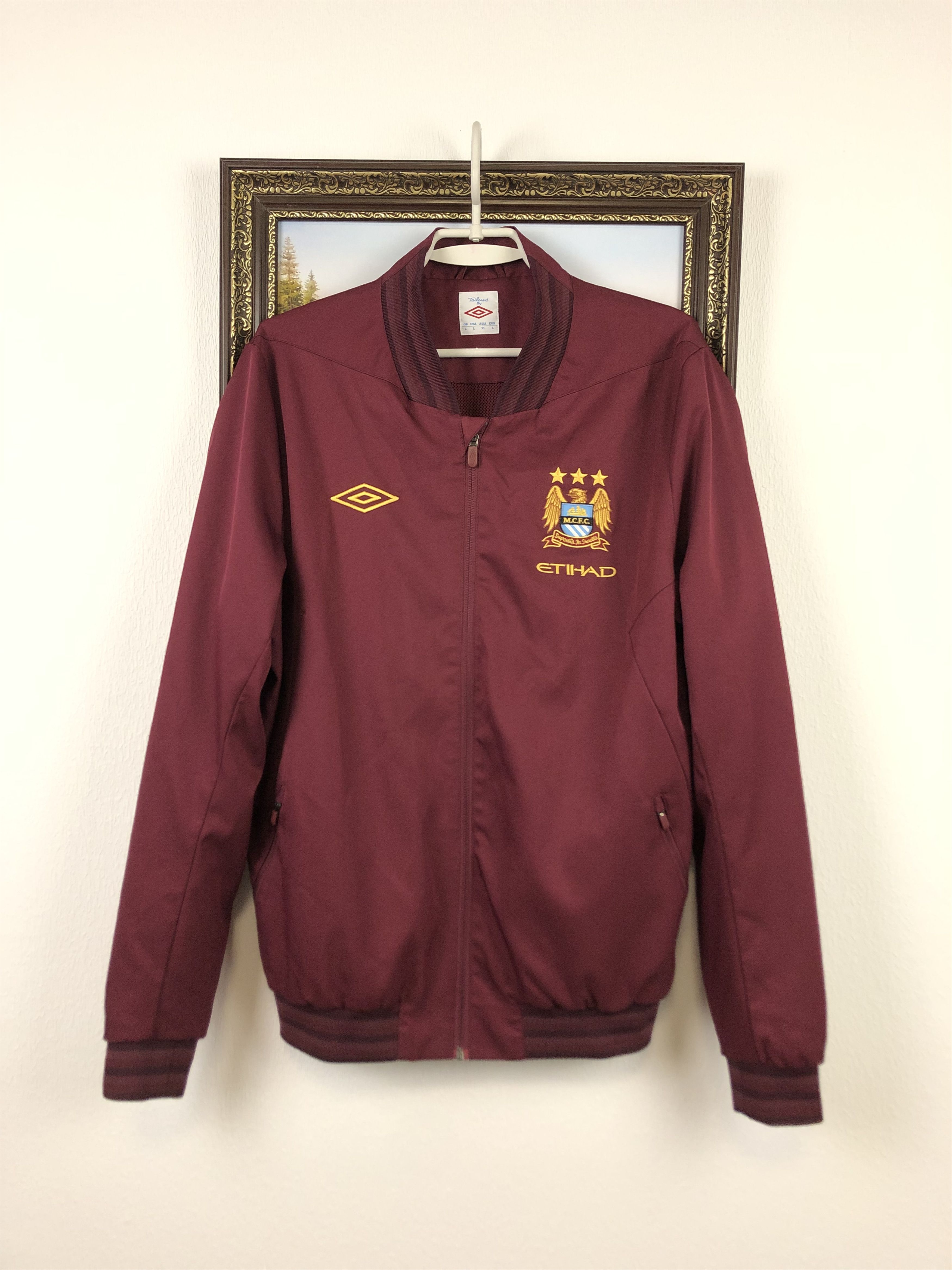 Vintage Vintage Manchester City Football Jacket Soccer Track Top Size US L / EU 52-54 / 3 - 1 Thumbnail