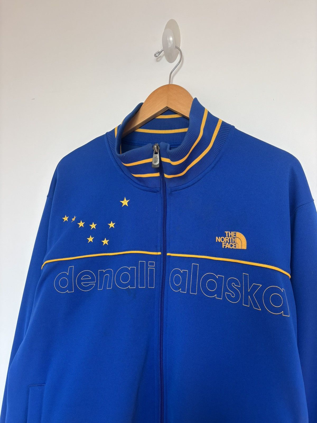 The North Face The North Face Denali Alaska Zip Track Jacket Blue Yellow XL Size US XL / EU 56 / 4 - 1 Thumbnail