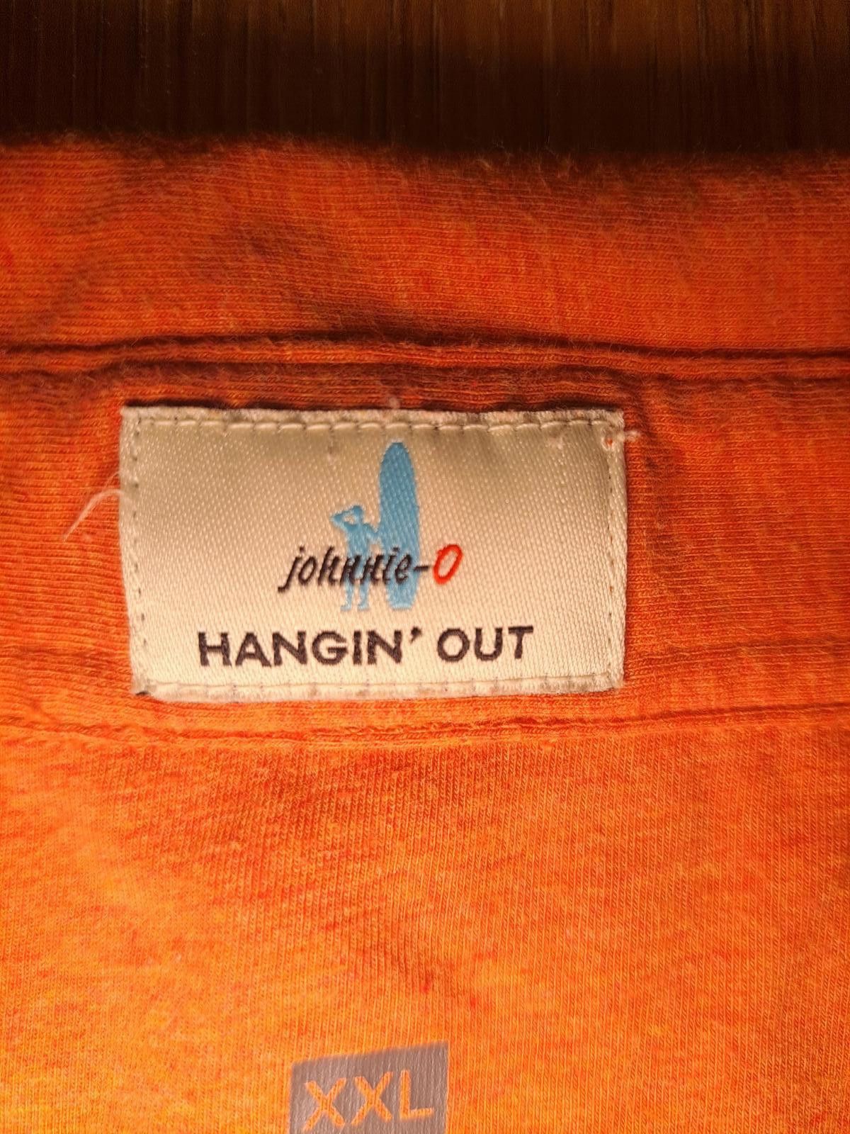 johnnie-O Johnnie O Hangin Out Polo Shirt Mens XXL Orange Cotton Size US XXL / EU 58 / 5 - 2 Thumbnail