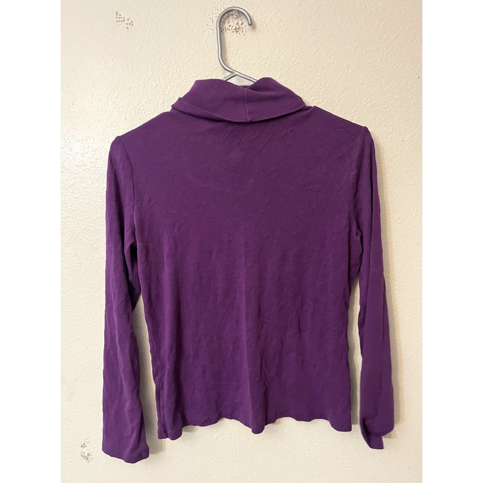 Ralph Lauren Lauren Ralph Lauren Sweater Womens Size Small Turtleneck Cotton Purple Size S / US 4 / IT 40 - 3 Thumbnail