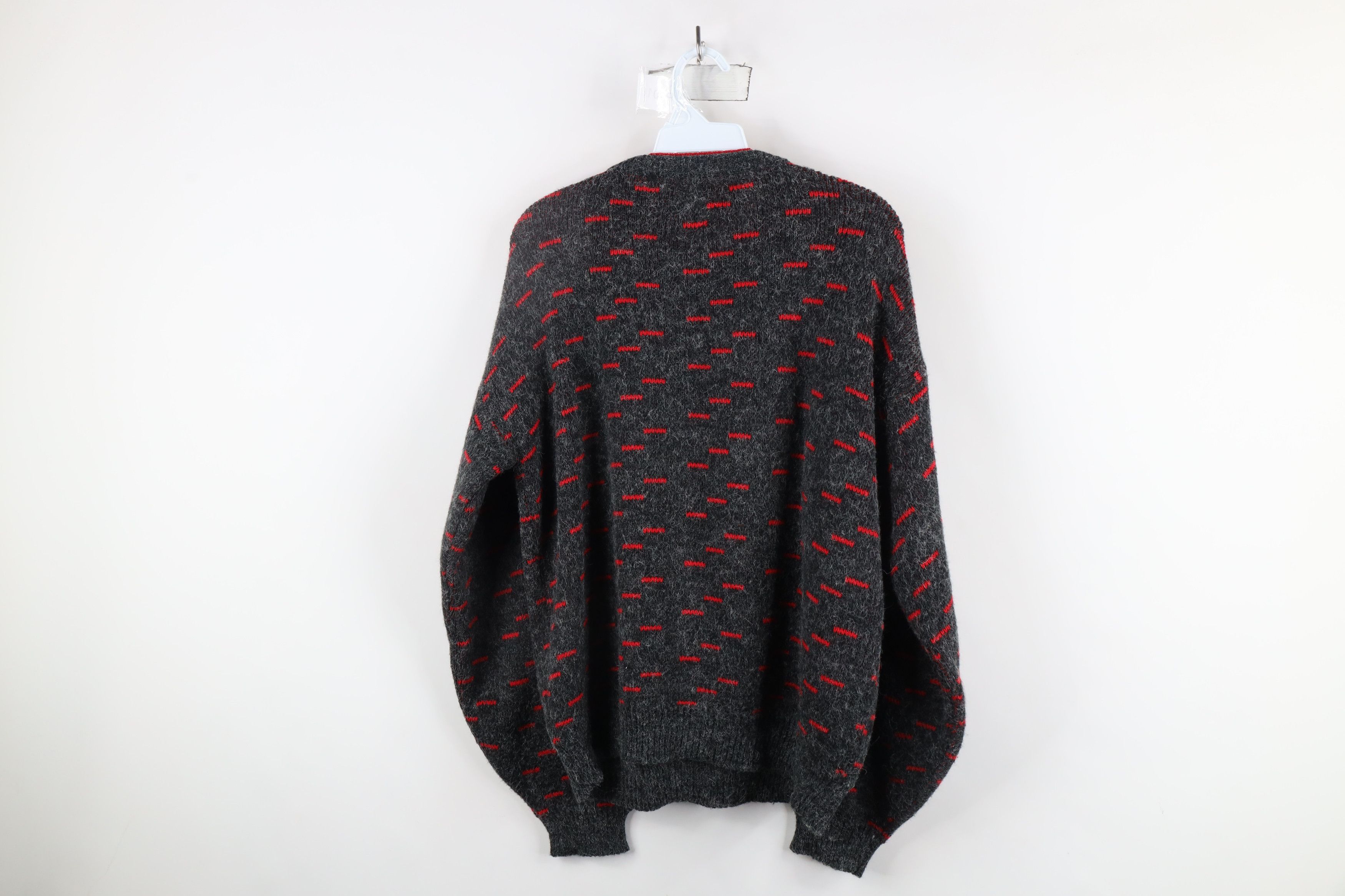 Vintage Vintage 90s Streetwear Shag Fuzzy Knit Crewneck Sweater Size M / US 6-8 / IT 42-44 - 6 Thumbnail