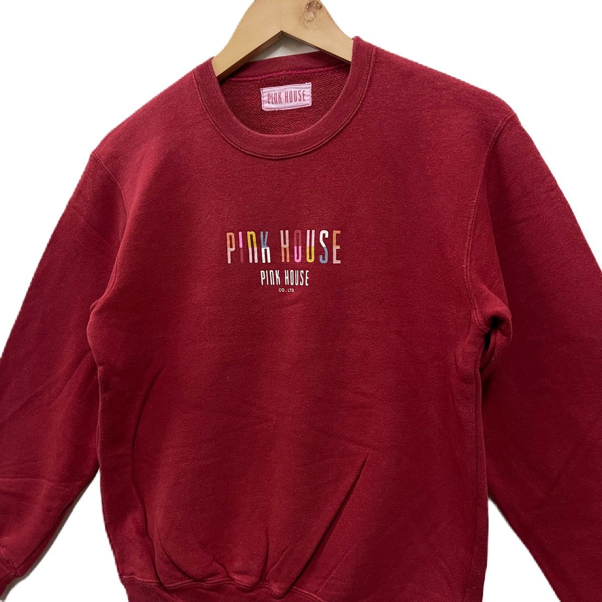 Japanese Brand Vintage Pink House Sweatshirt pullover Size US S / EU 44-46 / 1 - 2 Thumbnail