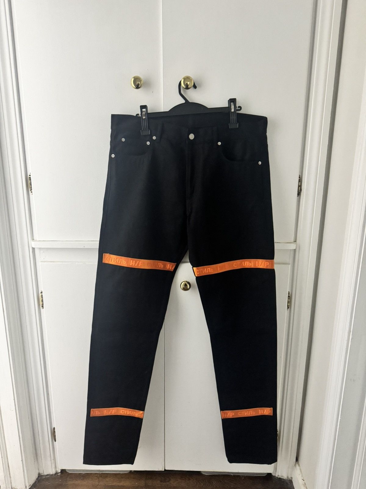 Heron Preston Heron Preston Tape Jeans Size US 34 / EU 50 - 1 Thumbnail