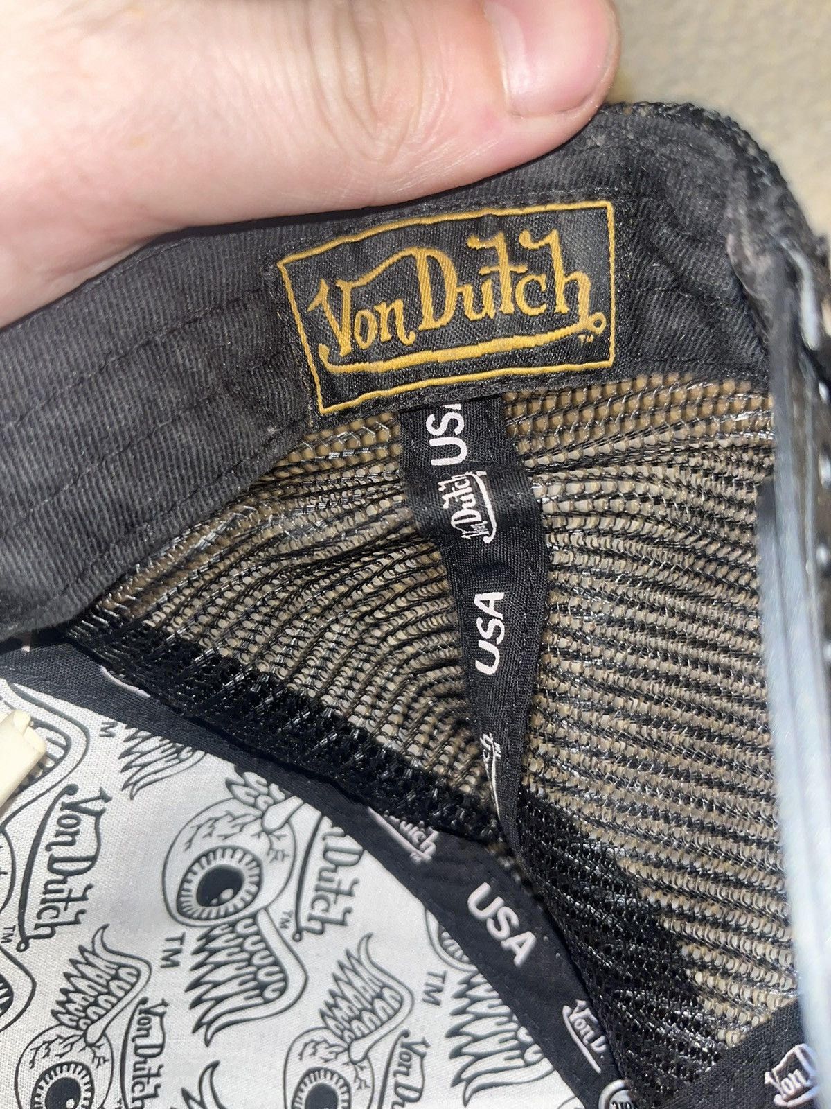 Von Dutch Von Dutch Classic Trucker Hat (Black) Size ONE SIZE - 5 Thumbnail