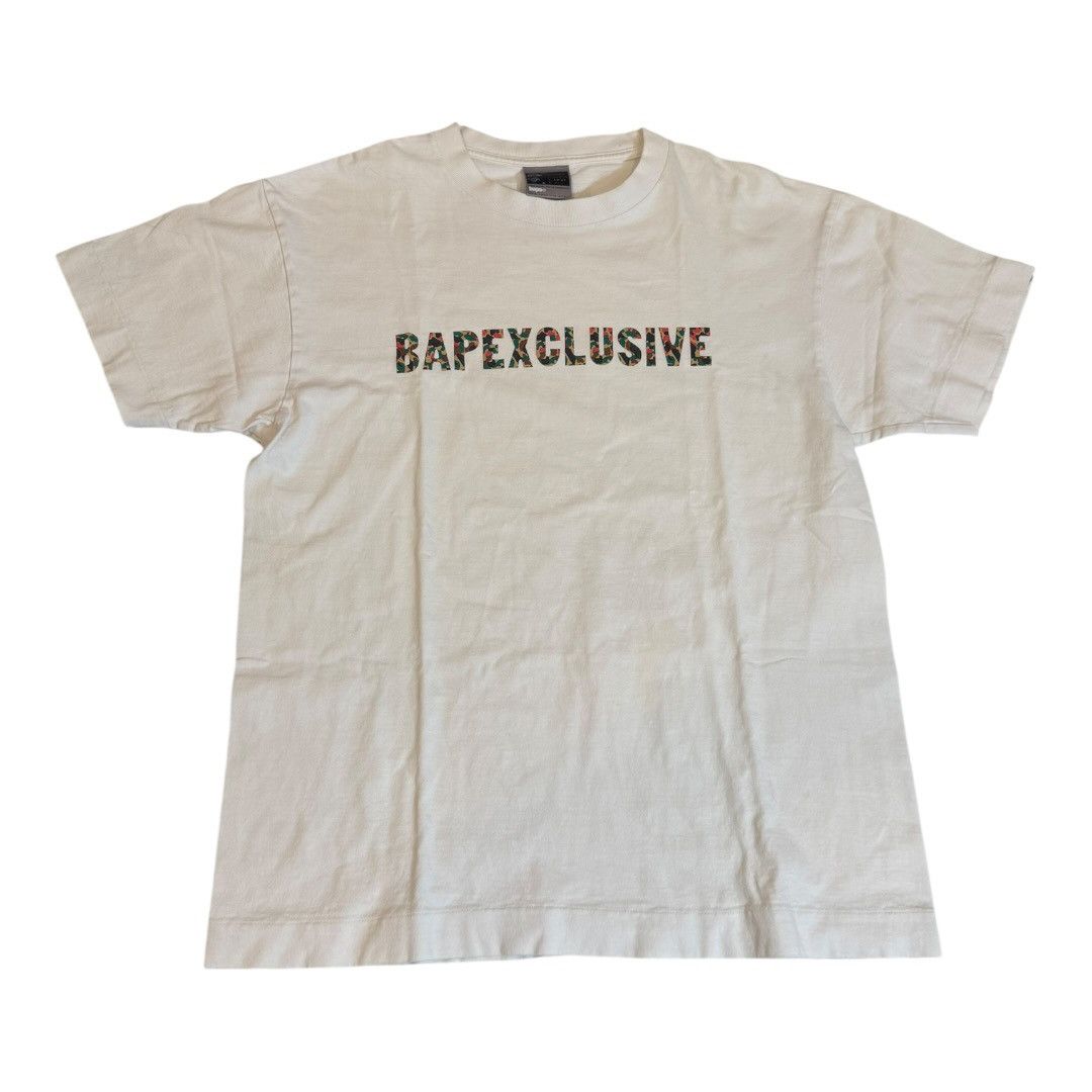 Bape 2000 - 2001 ‘Bapexclusive’ T-Shirt L White Bathing Ape
