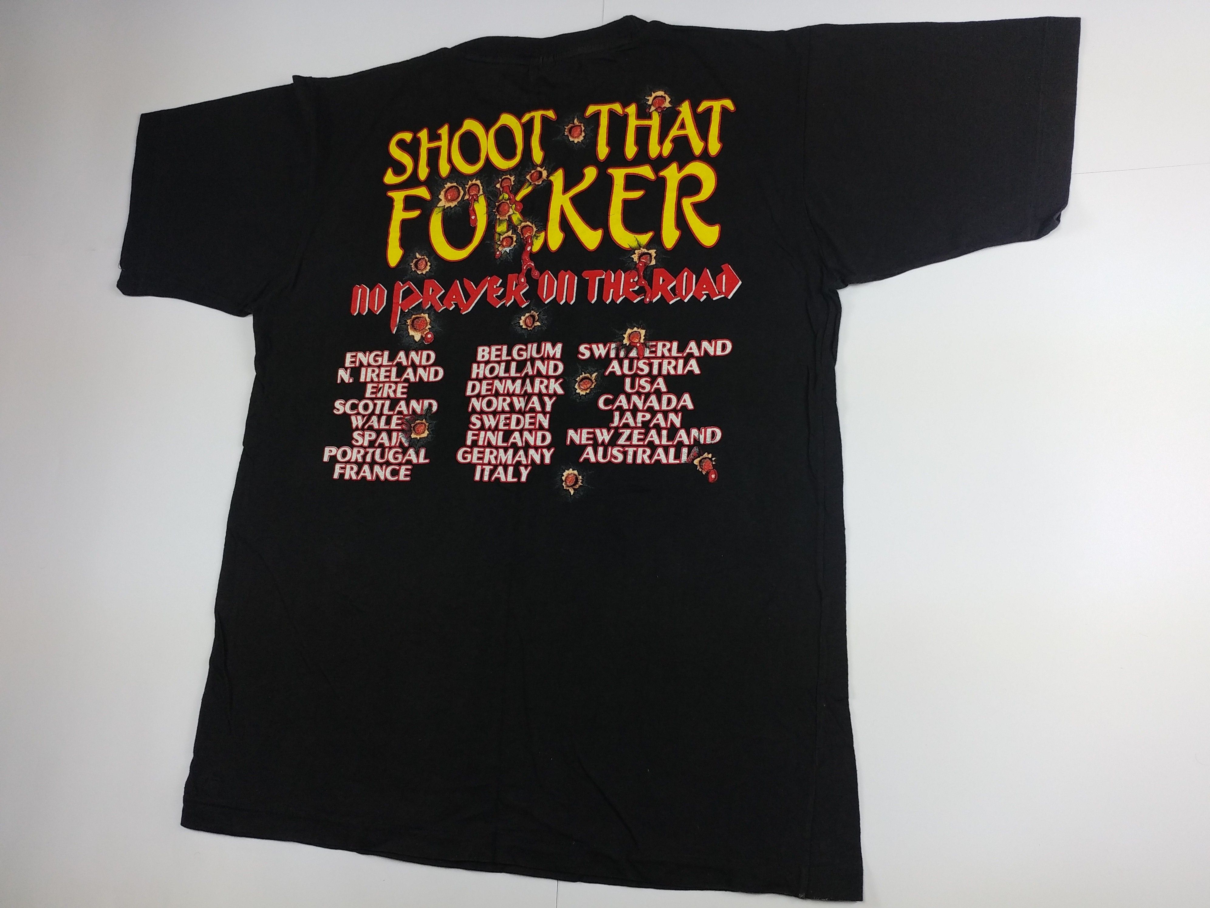 Vintage Vintage Iron Maiden T-Shirt 1990 No Prayer On The Road L Size US L / EU 52-54 / 3 - 15 Thumbnail