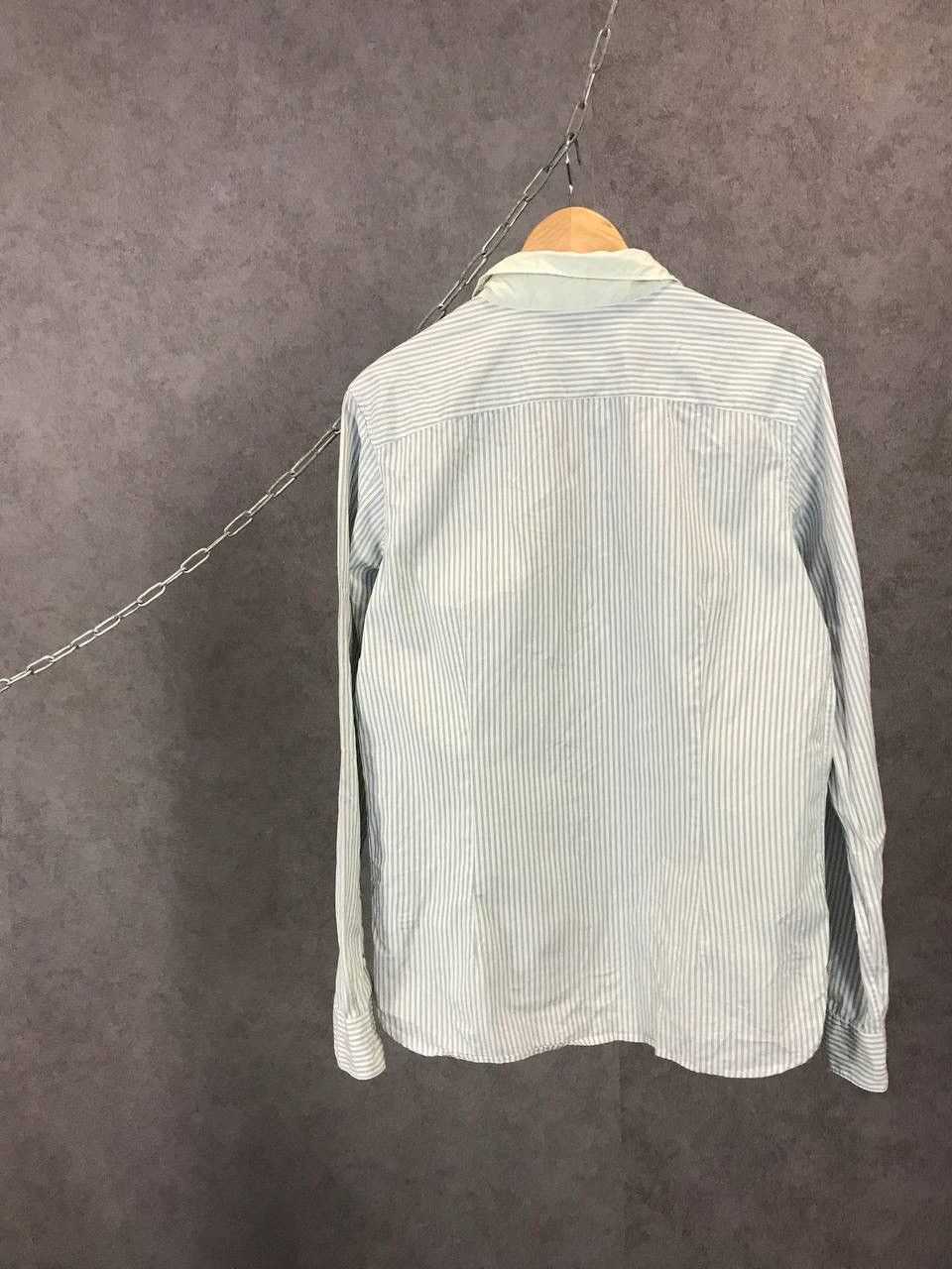 Allsaints Allsaints vintage designer striped shirt Size US L / EU 52-54 / 3 - 7 Thumbnail