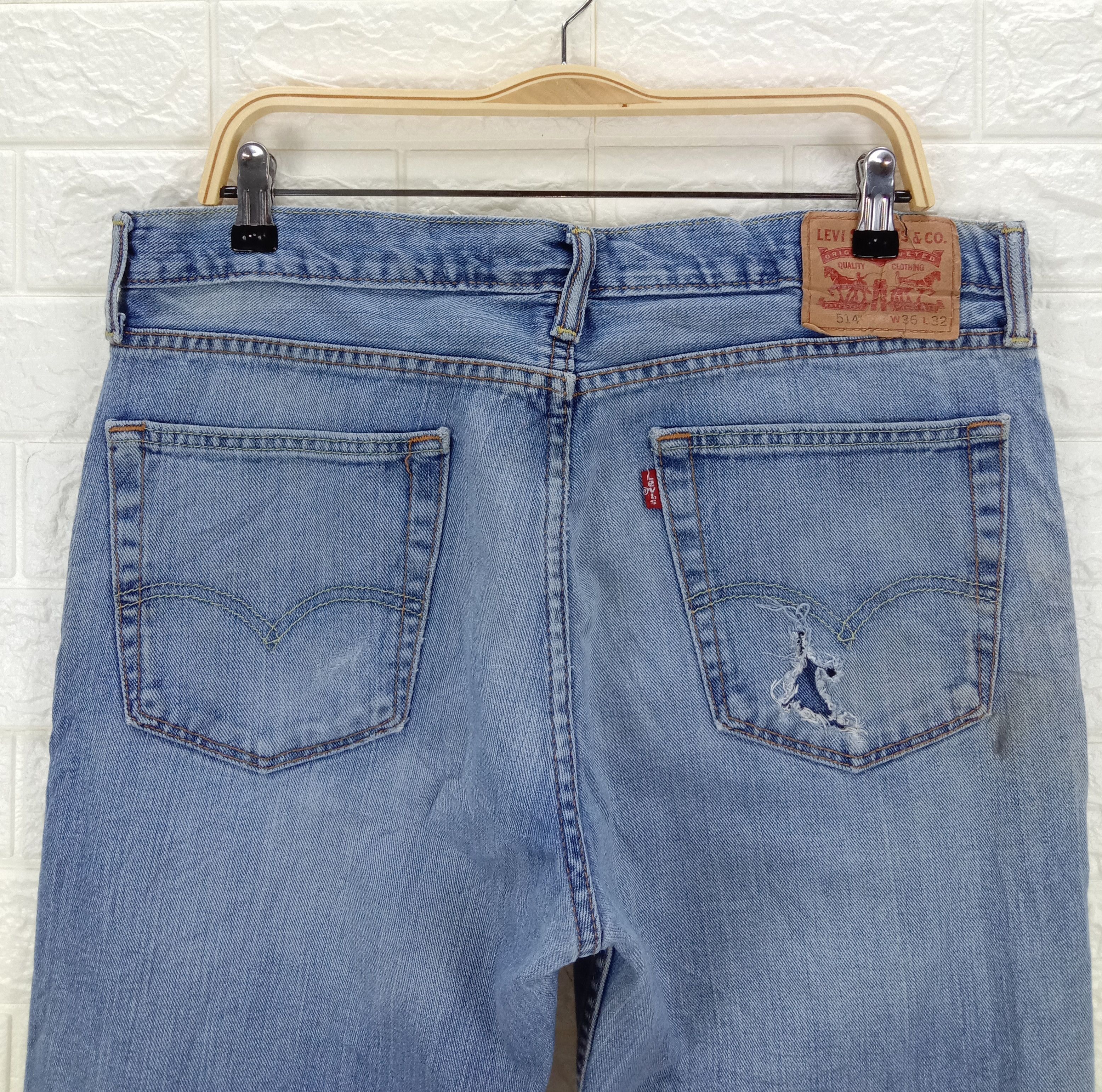 Levi's Vintage Levi's 514 Jeans Blue Wash Slim Straight Denim Size US 36 / EU 52 - 6 Thumbnail