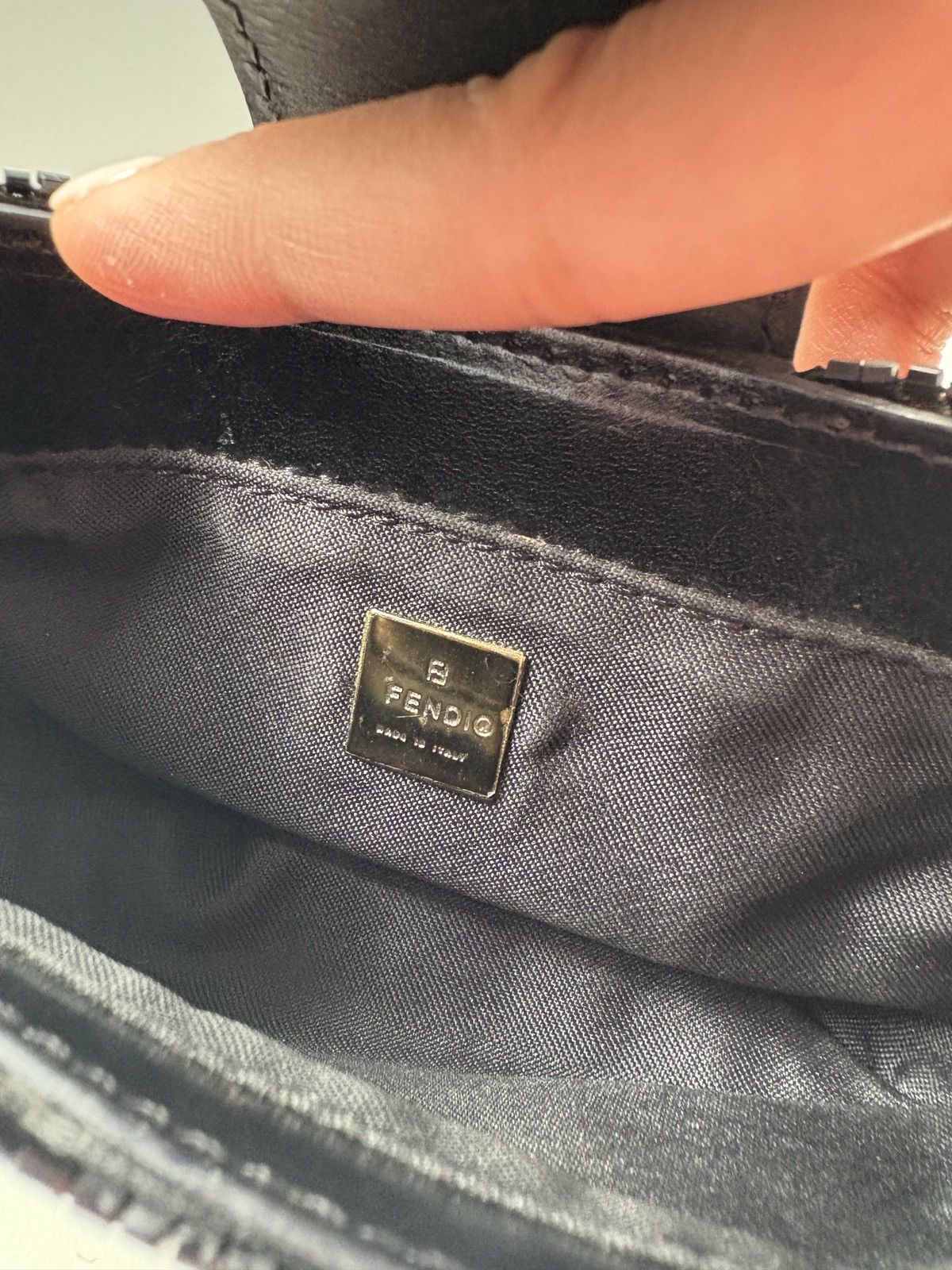 Fendi Fendi Black Beaded Mini Croissant Size ONE SIZE - 10 Thumbnail