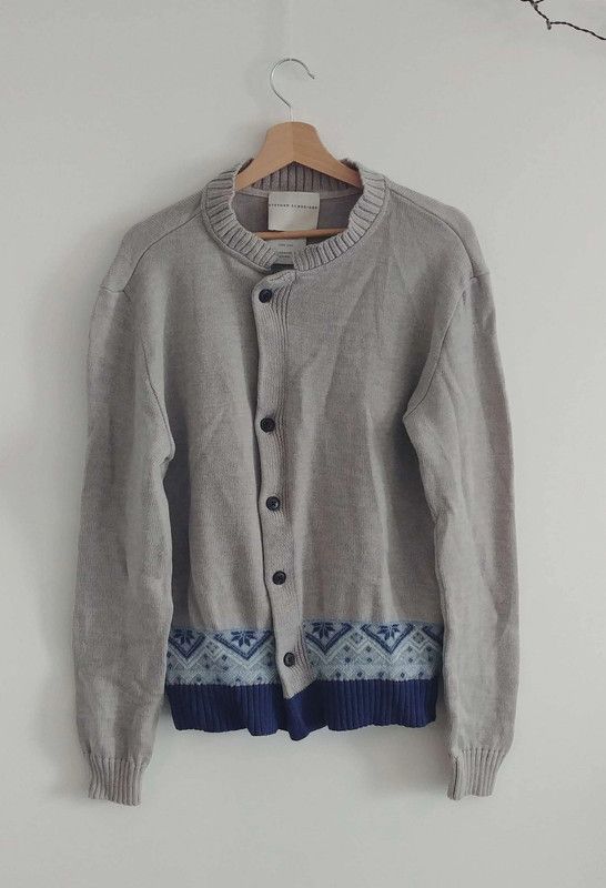 image of Stephan Schneider Cardigan in Grey, Men's (Size Medium)