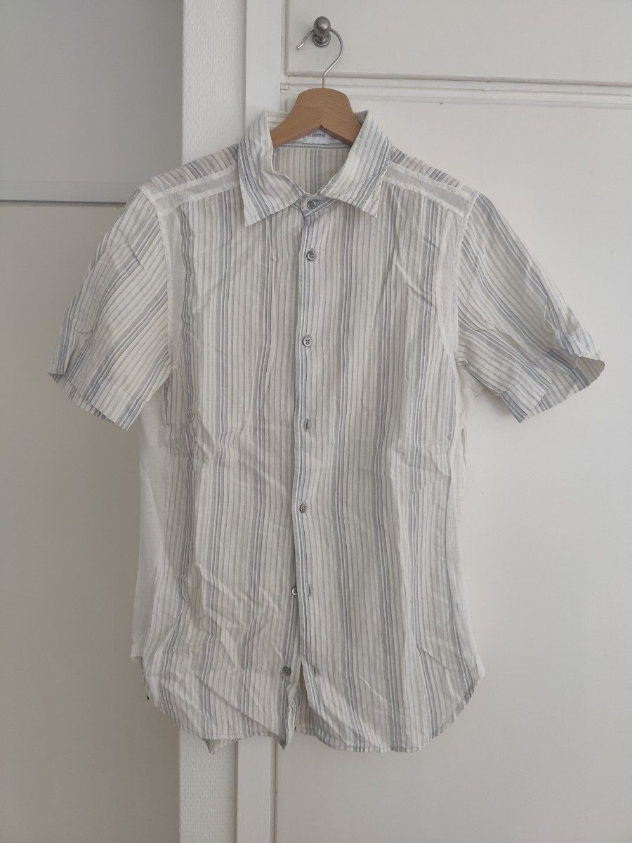 Jil Sander Jil Sander Stripe Short Sleeve shirts Size US XXS / EU 40 - 1 Thumbnail