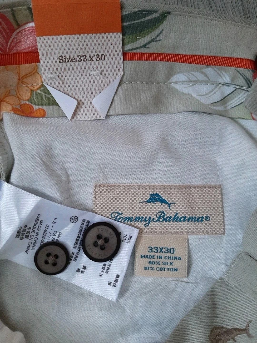 Tommy Bahama Tommy Bahama Pants Silk Blend Trouser Khaki Sands Size US 33 - 10 Thumbnail