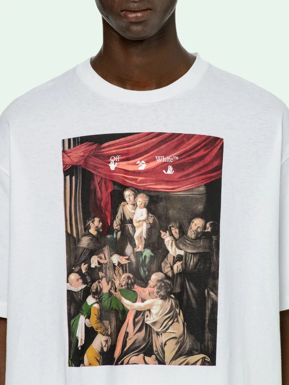 Off-White White Caravaggio Arrows Oversized T-Shirt Size US S / EU 44-46 / 1 - 2 Thumbnail