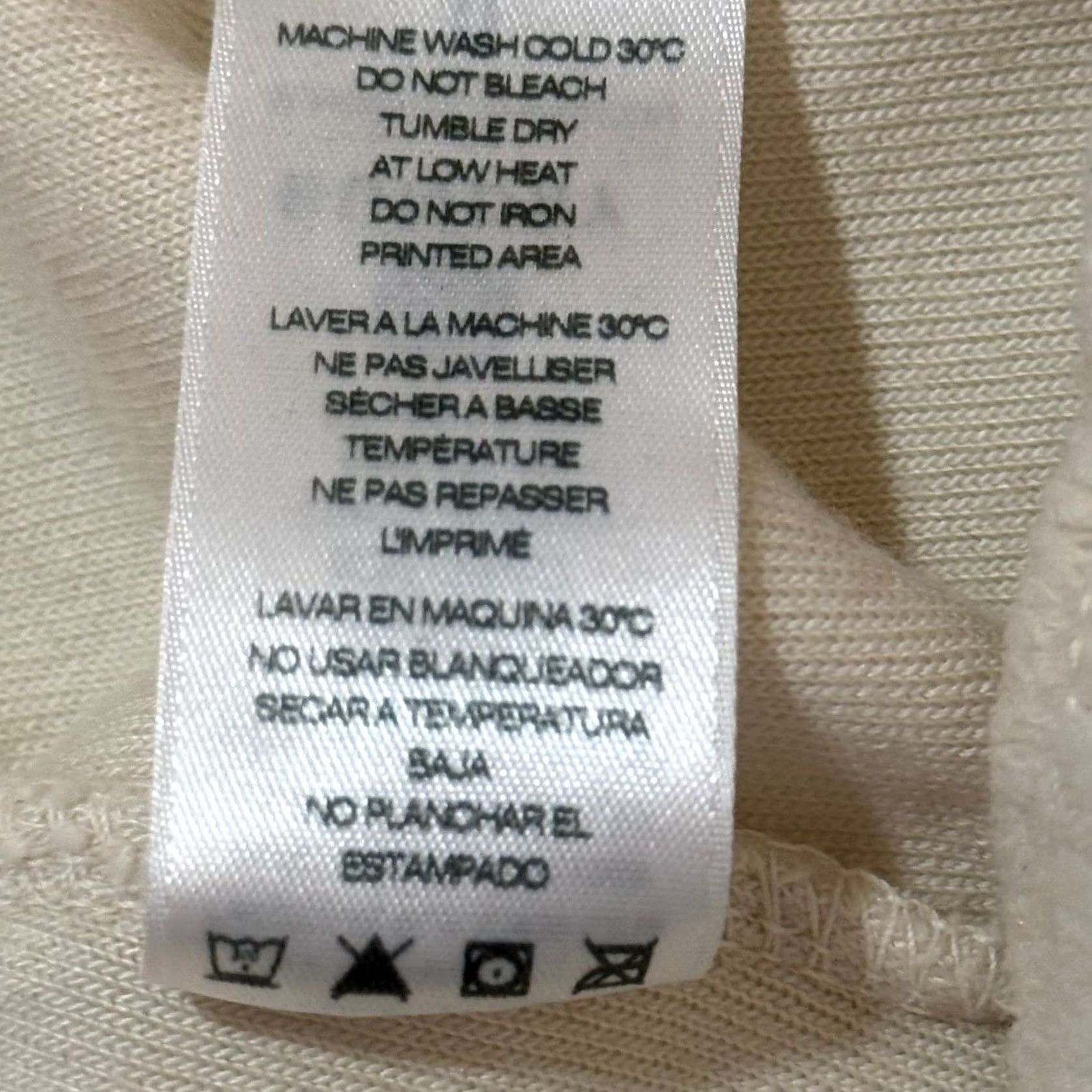 Sundry VINTAGE Sundry Joggers Sweatpants Ivory Rainbow Cuff 0 XS USA Made Adult Women Inseam 27" Relaxed Knit Fleece Activewear Casual Size 26" / US 2 / IT 38 - 6 Thumbnail