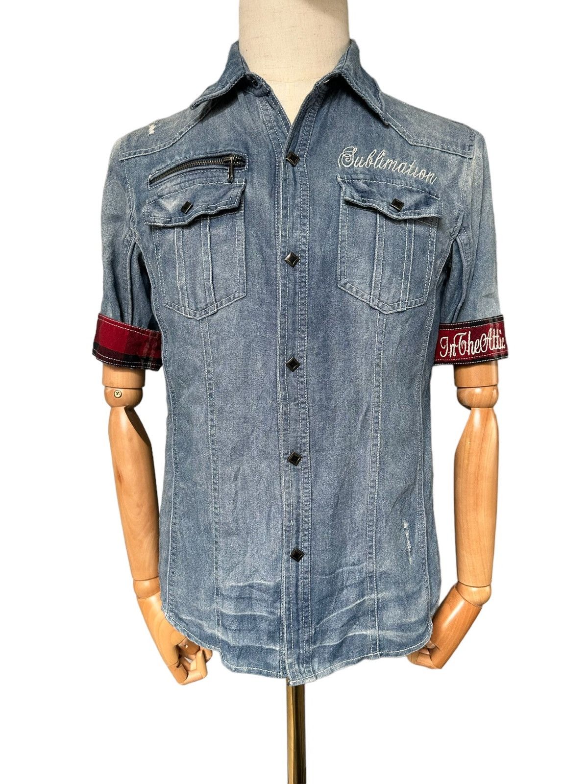 If Six Was Nine 00's Semanticdesign x In The Attic denim shirt Size US M / EU 48-50 / 2 - 8 Thumbnail