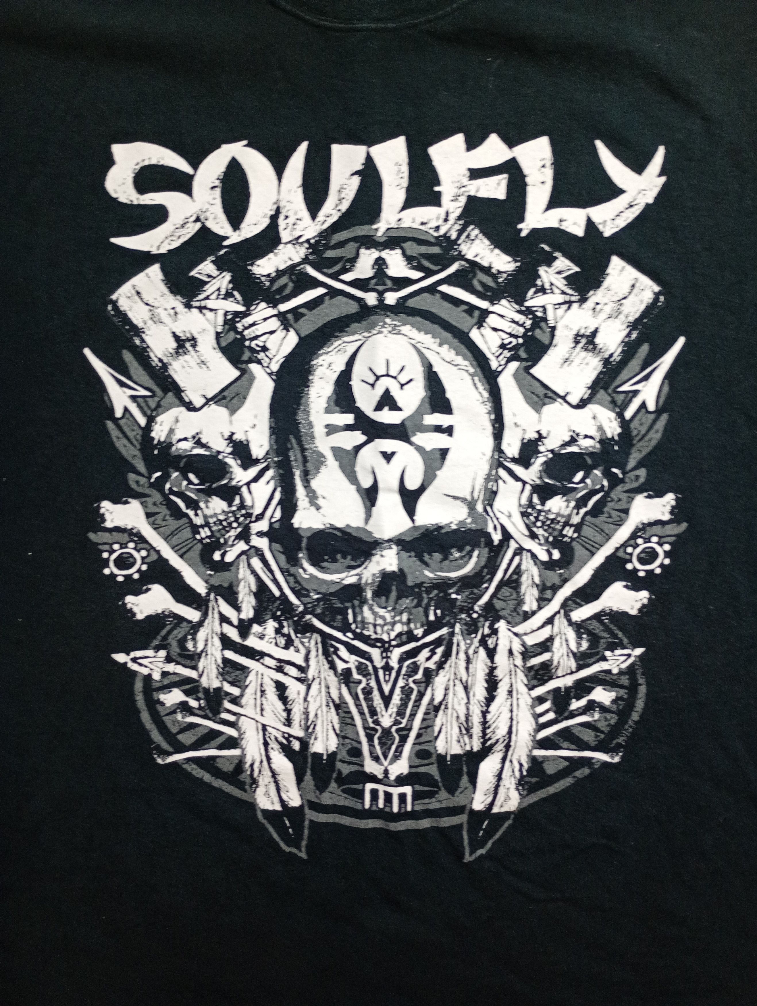 Band Tees × Gildan Gildan Soulfly Savages European Tour 2014 T-Shirt Size US XXL / EU 58 / 5 - 5 Thumbnail