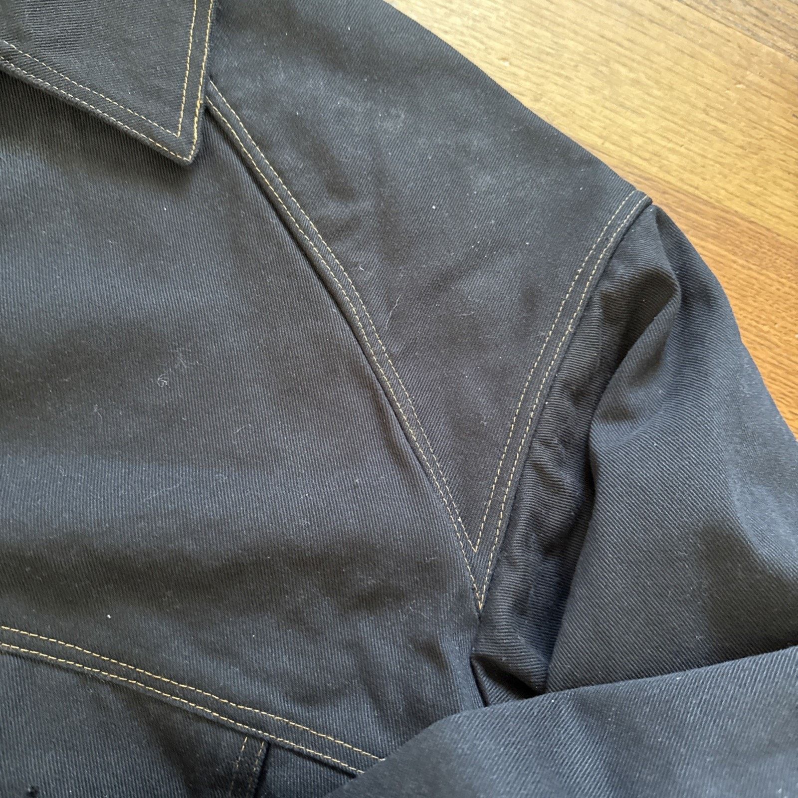 Other Kwame adusei KARD DENIM JACKET - ONE SIZE / BLACK Size US L / EU 52-54 / 3 - 8 Thumbnail