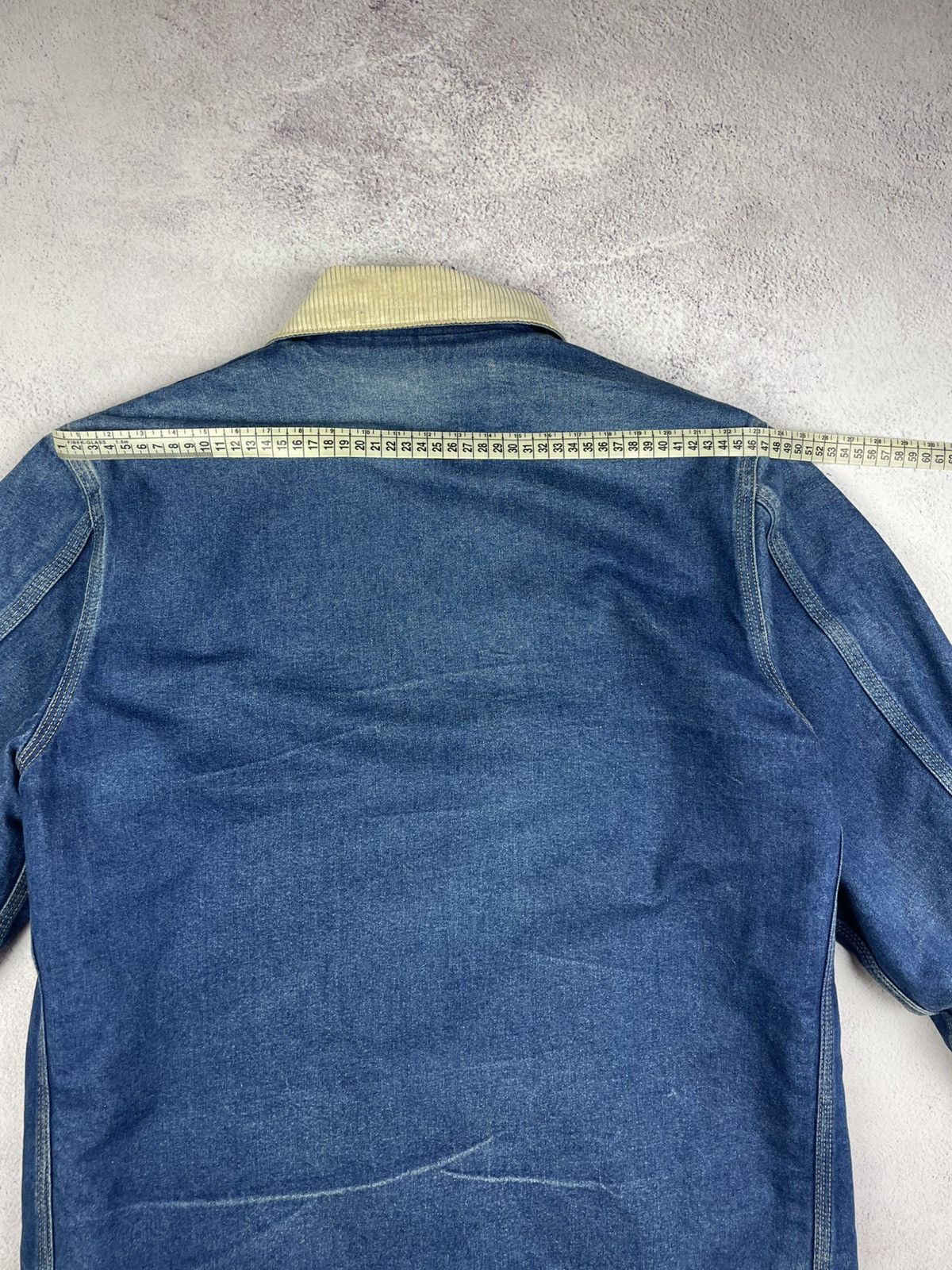 Sears Vintage 70s 80s Roebucks Denim Chore Jacket USA Corduroy Size US L / EU 52-54 / 3 - 16 Thumbnail