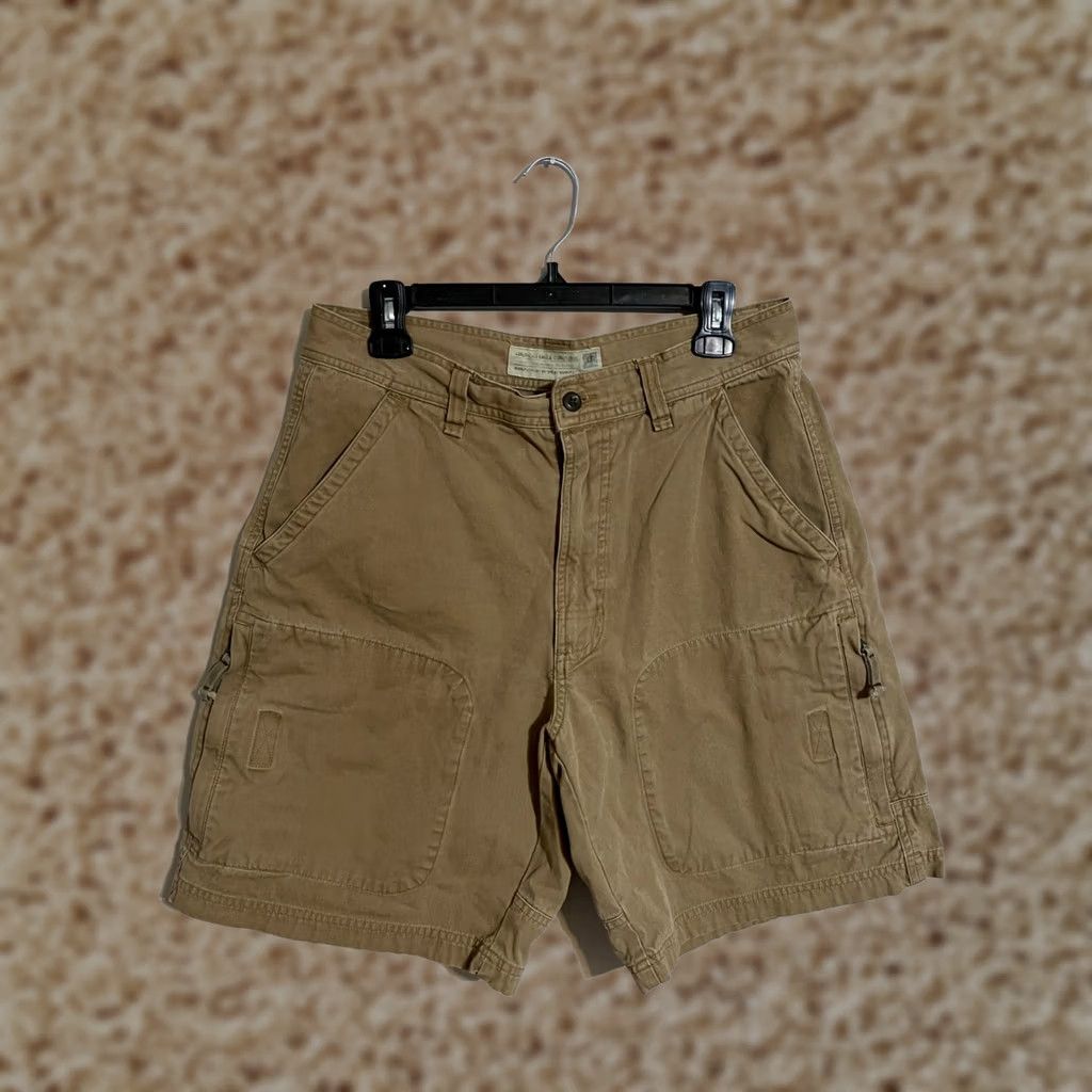 American Eagle Outfitters VINTAGE American Eagle AE Khaki Beige Zip Cargo Shorts Mens 32 Size US 32 / EU 48 - 1 Thumbnail