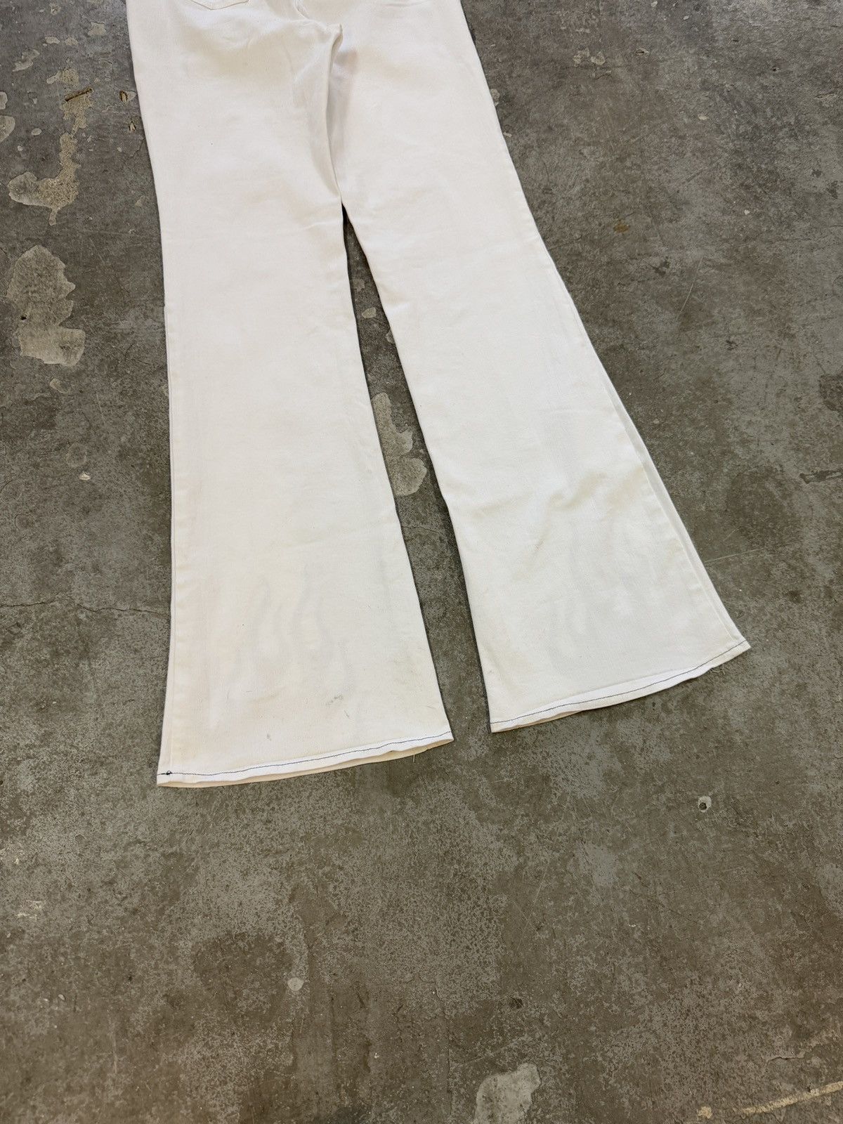 Vintage I AM GIA Flare Flame Jeans (White) Size US 28 / EU 44 - 10 Thumbnail